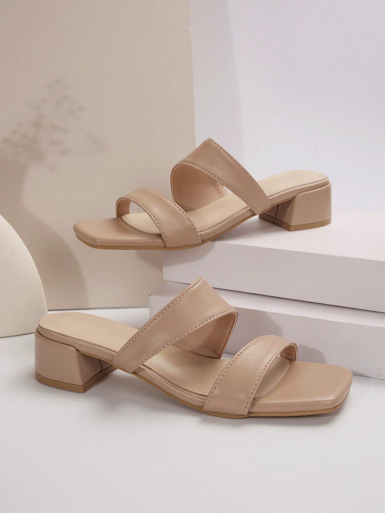 In Khaki Women Heeled Sandals