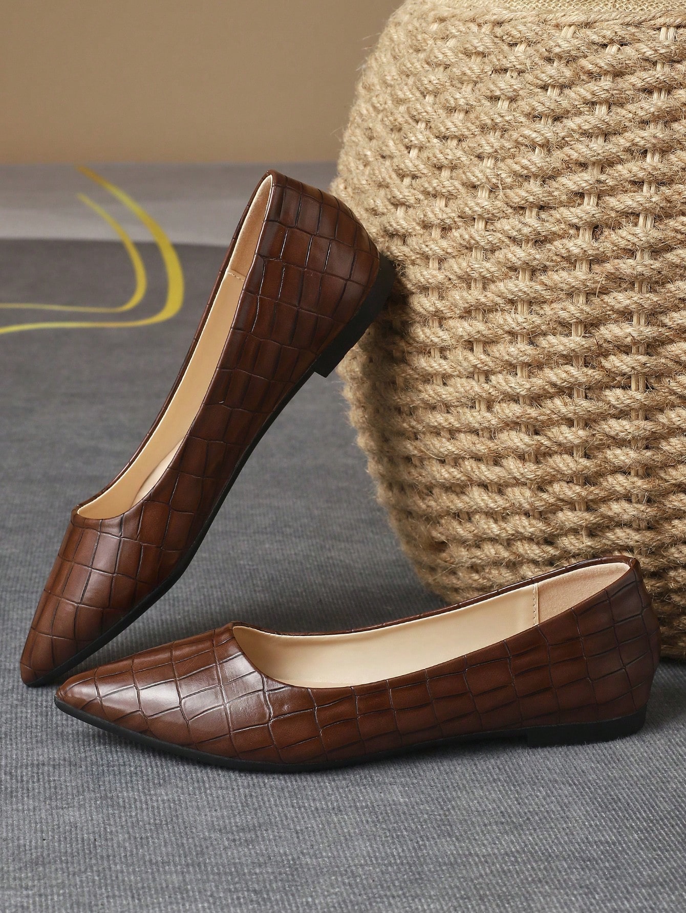 In Brown Women Flats