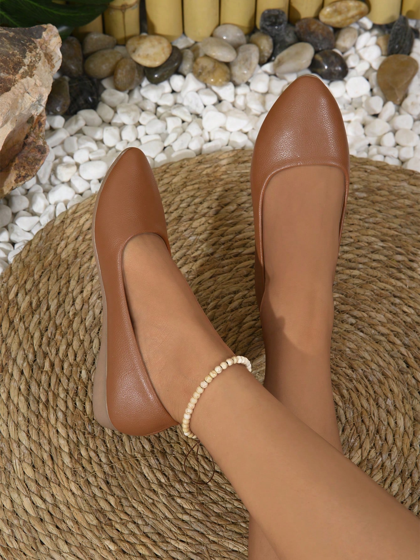 In Brown Women Flats