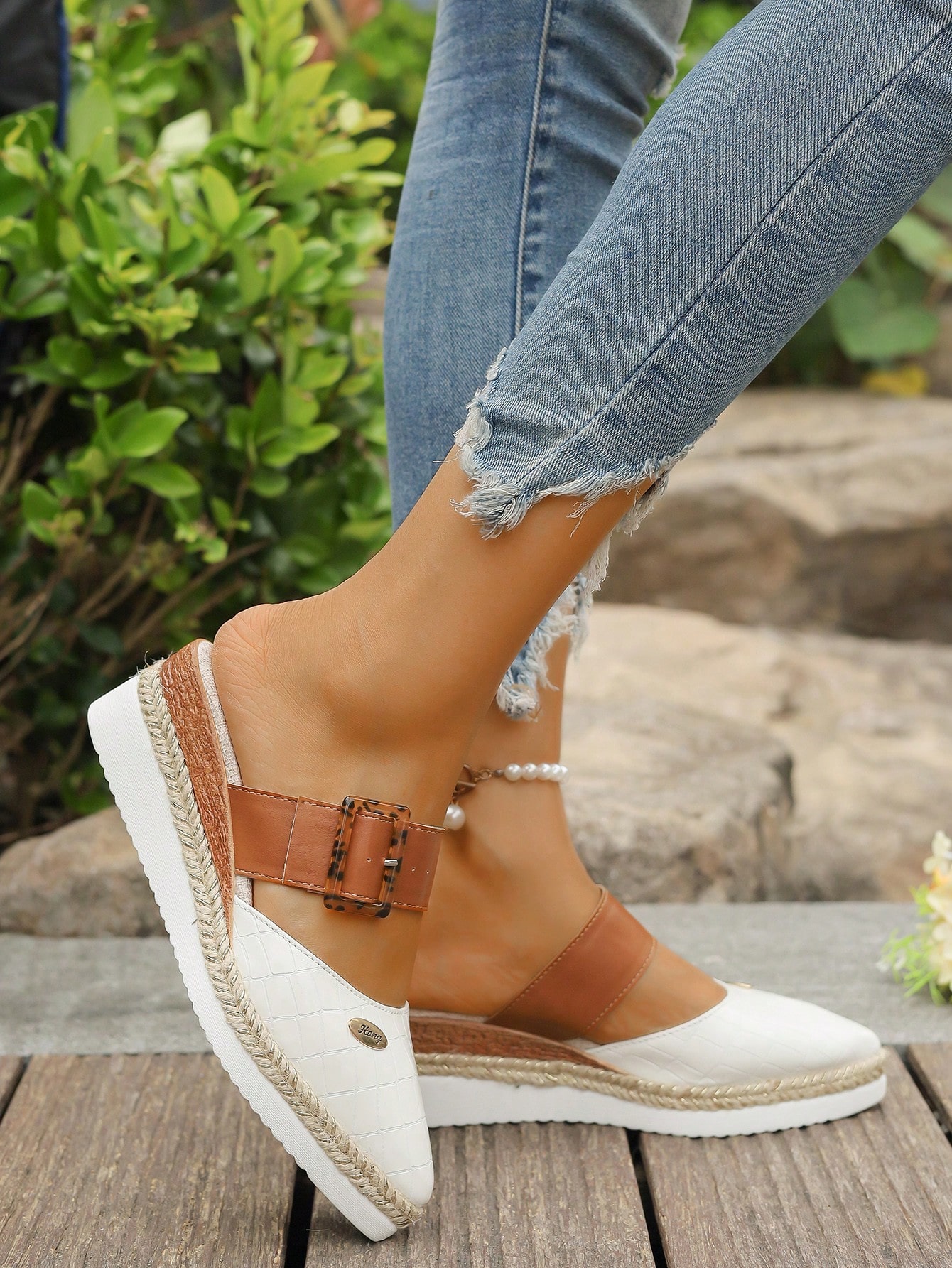 In Beige Women Wedges & Flatform