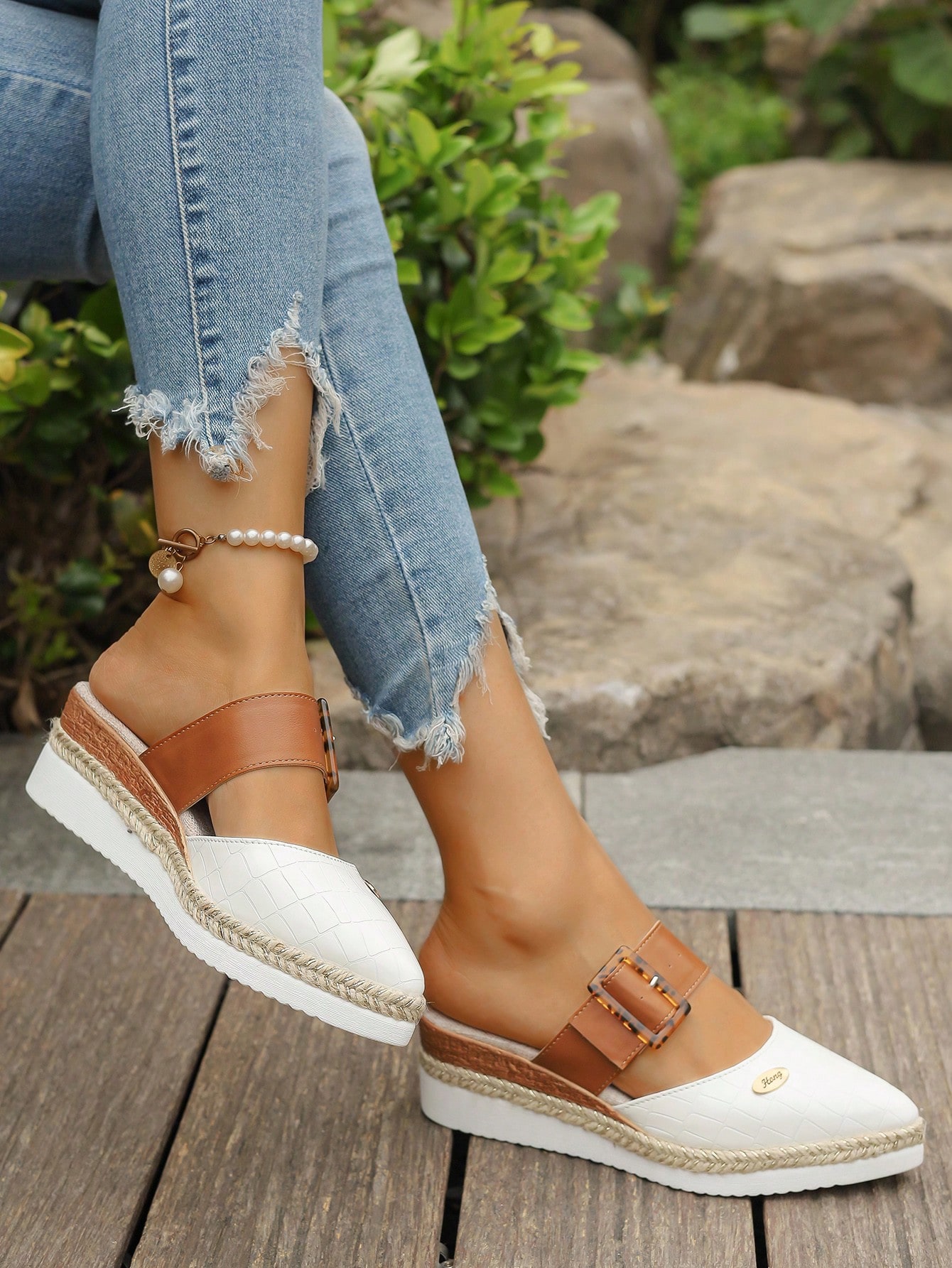 In Beige Women Wedges & Flatform