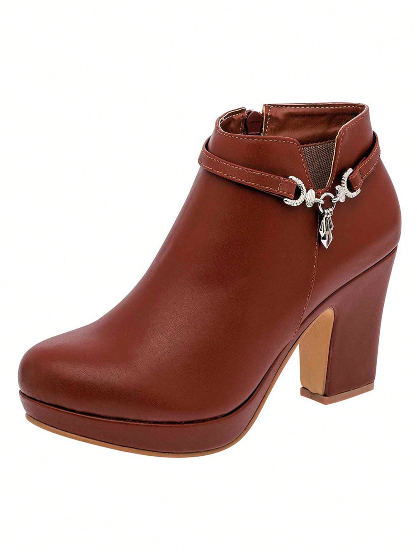 In Coffee Brown Women Fashion Boots