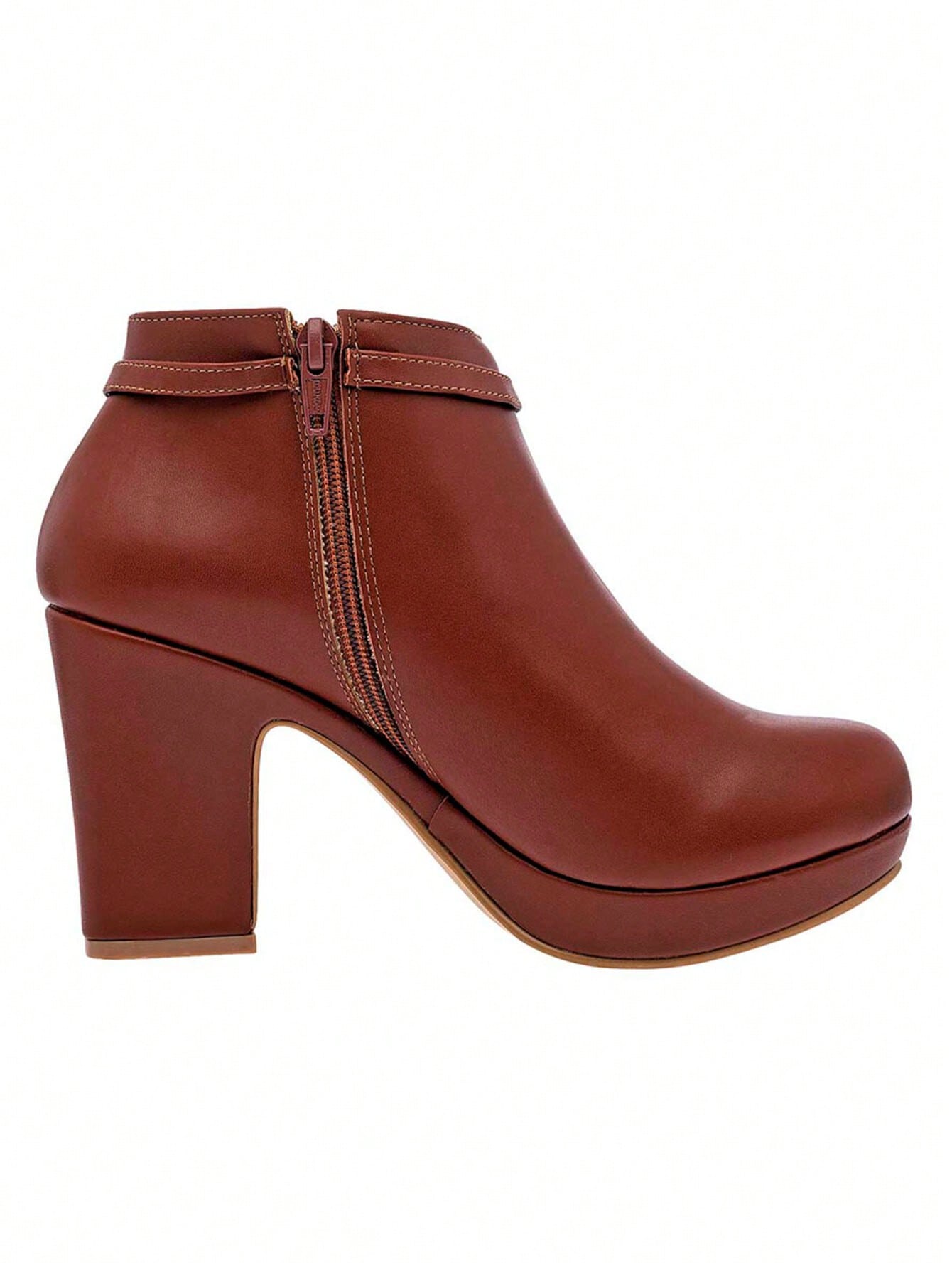 In Coffee Brown Women Fashion Boots