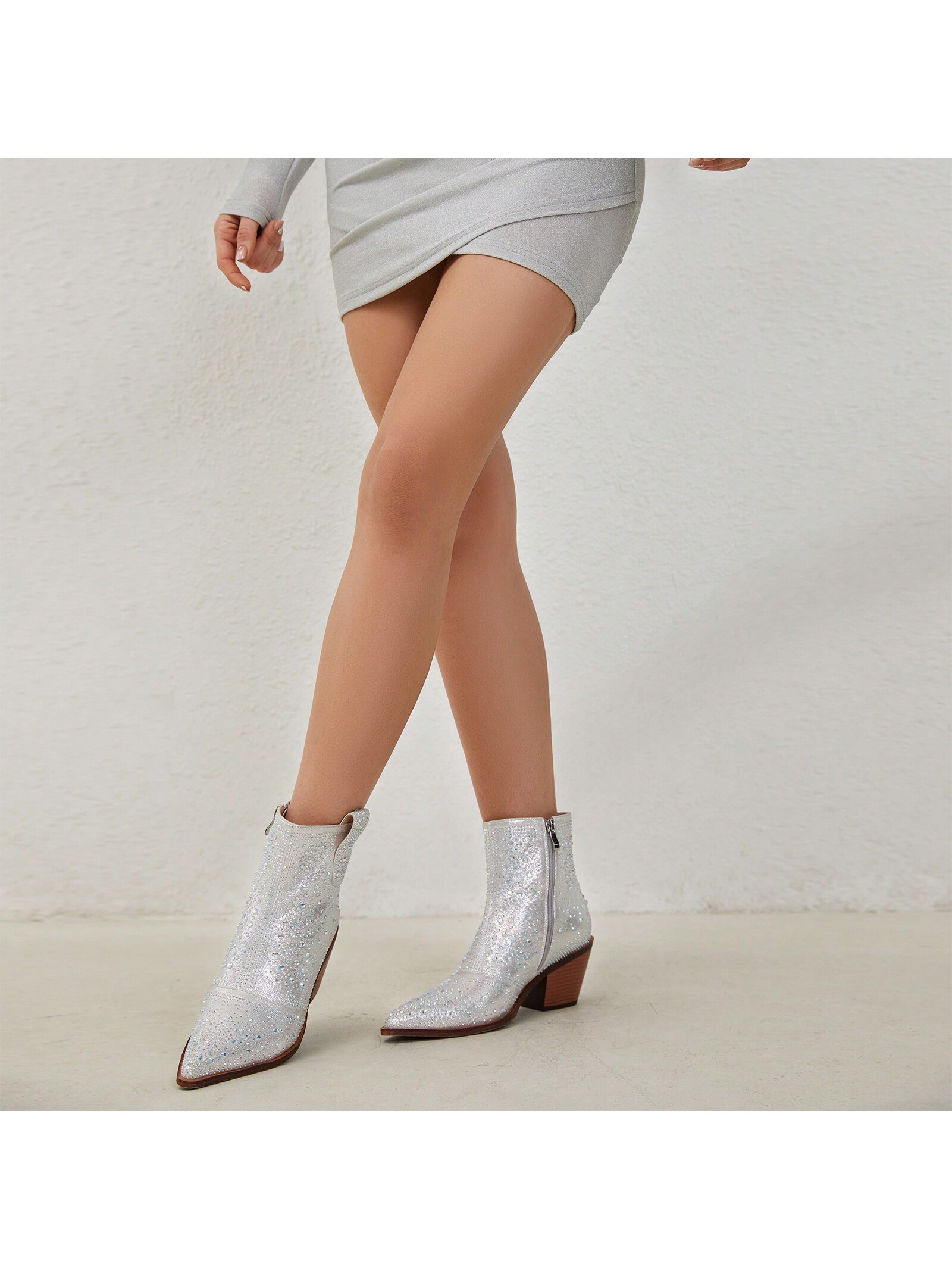 In Silver Women Ankle Boots & Booties