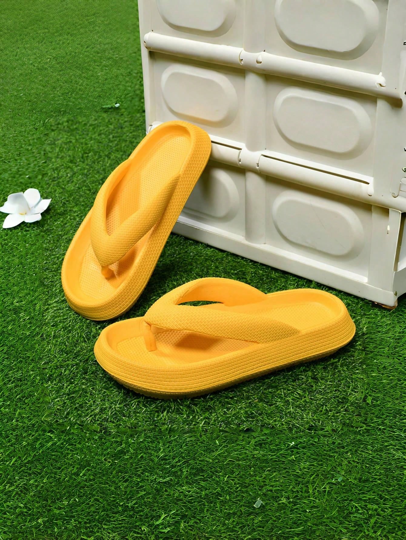 In Yellow Women Slippers