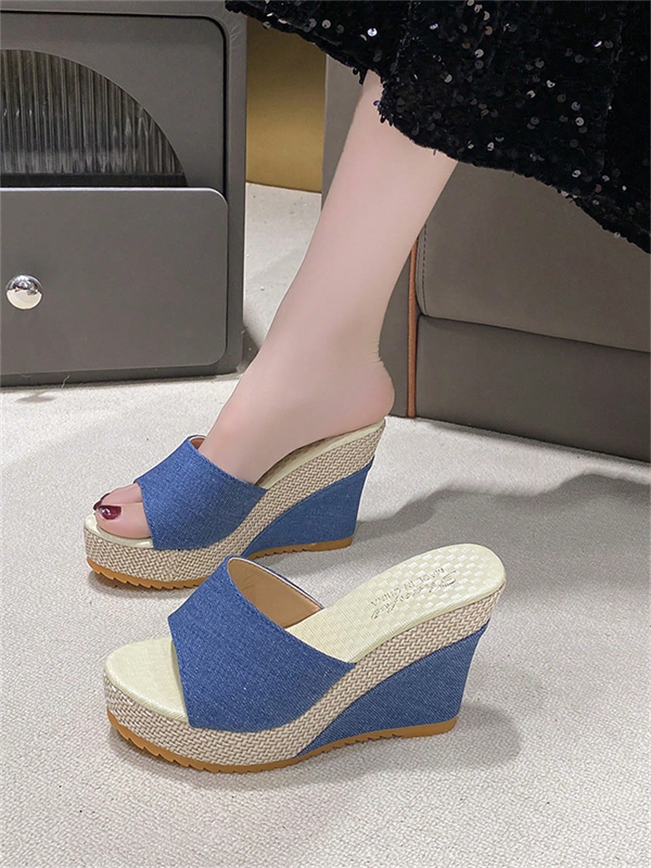 In Blue Women Platforms & Wedge Sandals