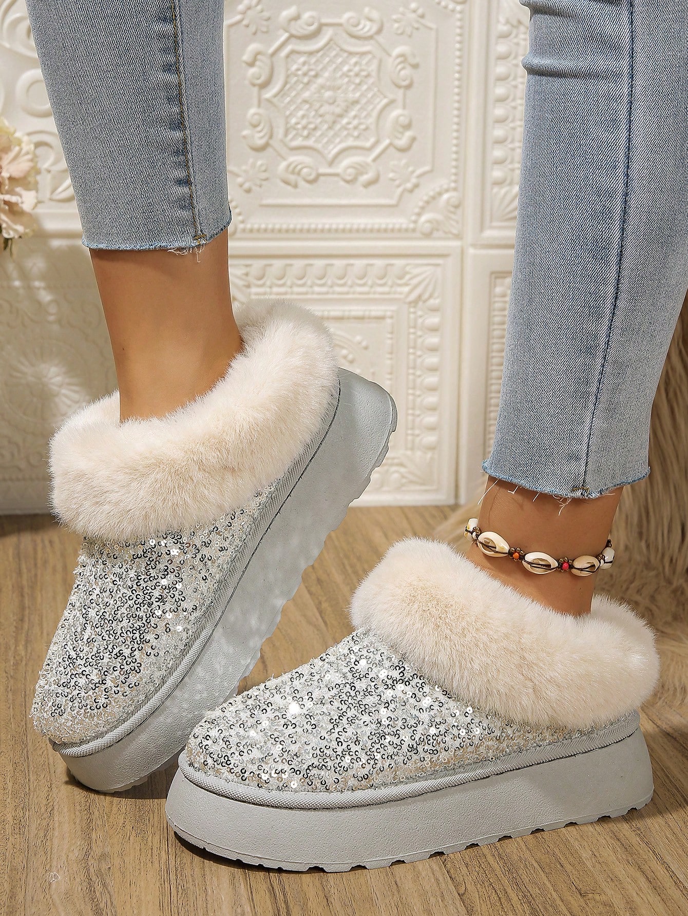 In Silver Women Ankle Boots & Booties