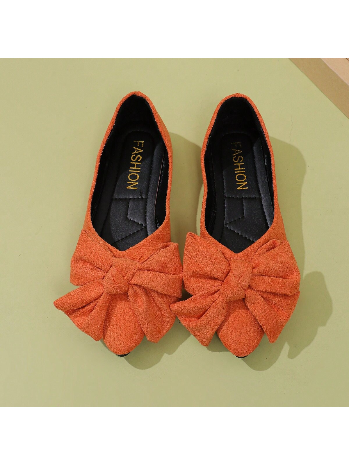 In Orange Women Flats