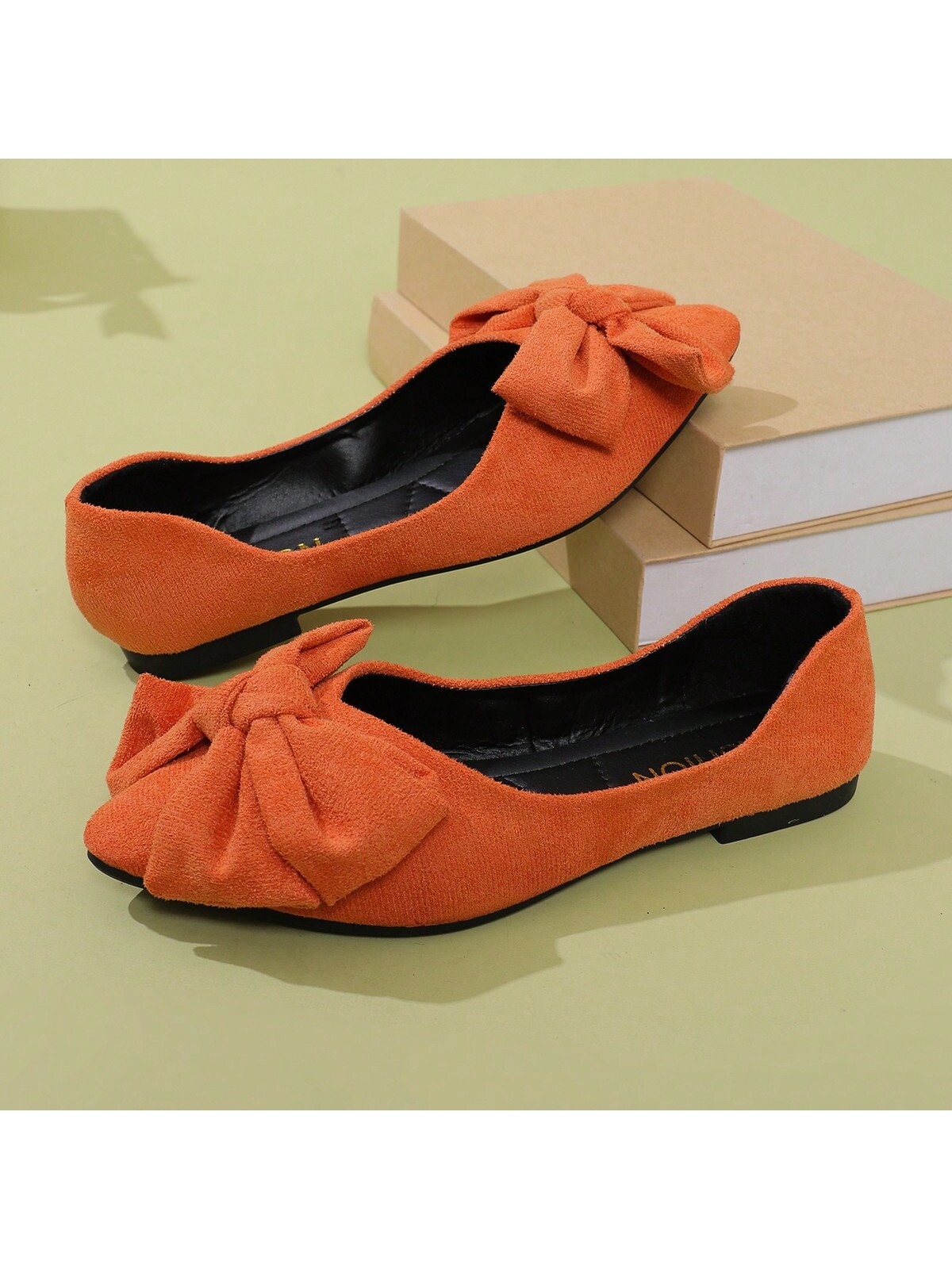 In Orange Women Flats