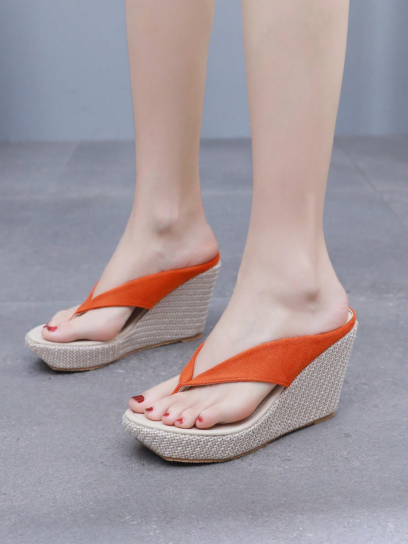 In Orange Women Platforms & Wedge Sandals