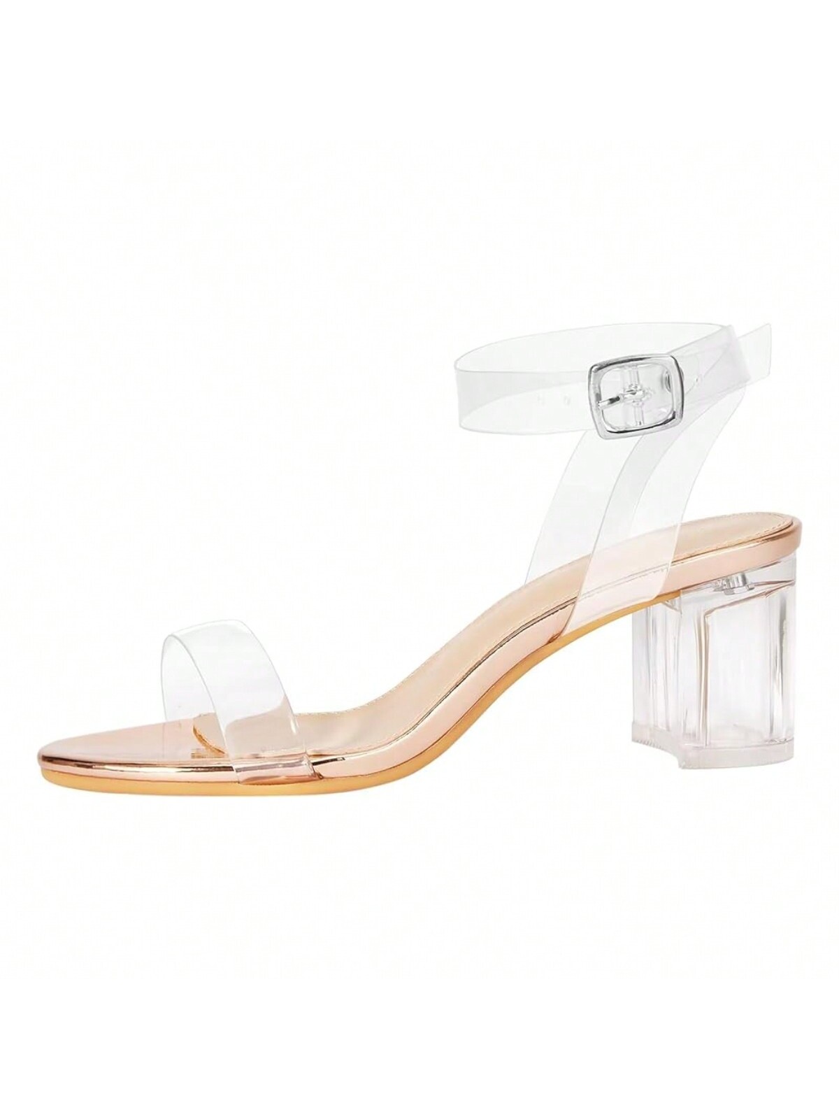 In Rose Gold Women Heeled Sandals