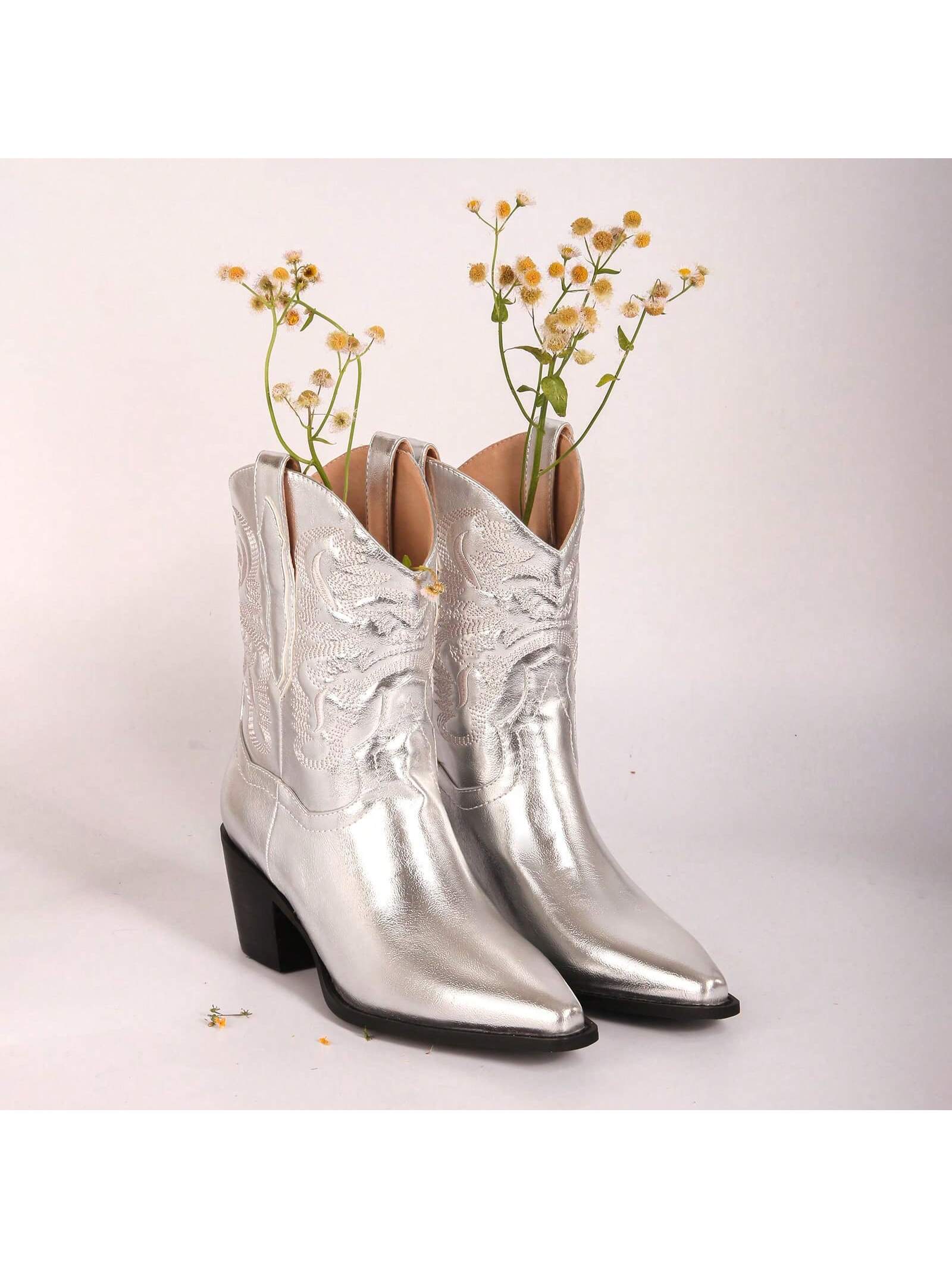 In Silver Women Ankle Boots & Booties