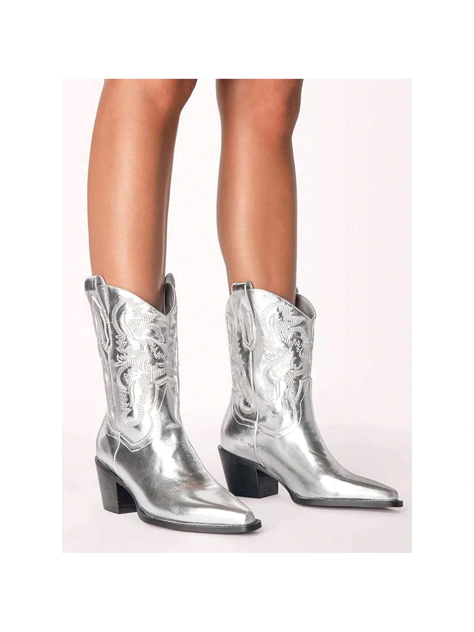 In Silver Women Ankle Boots & Booties