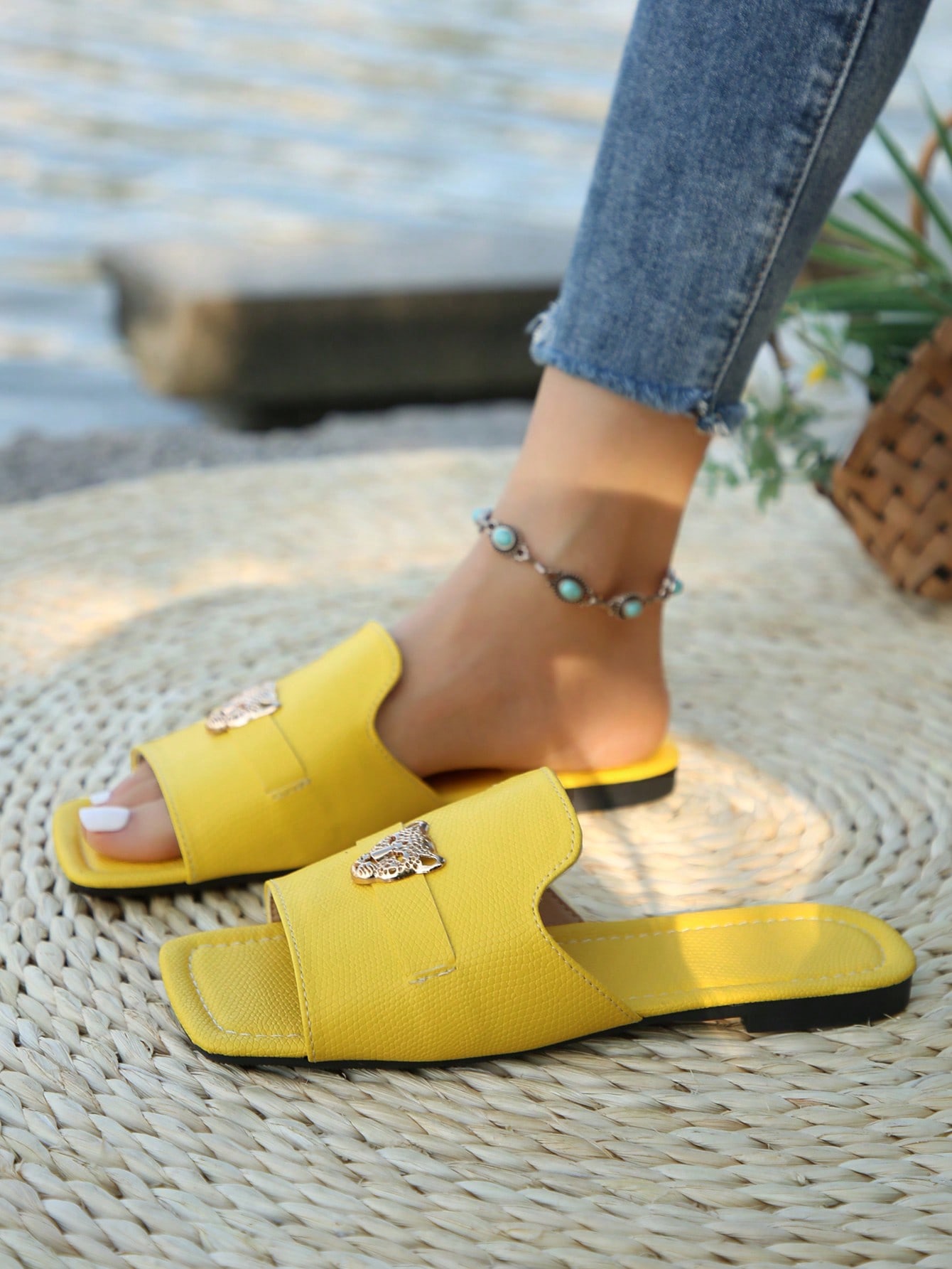 In Mustard Yellow Women Shoes