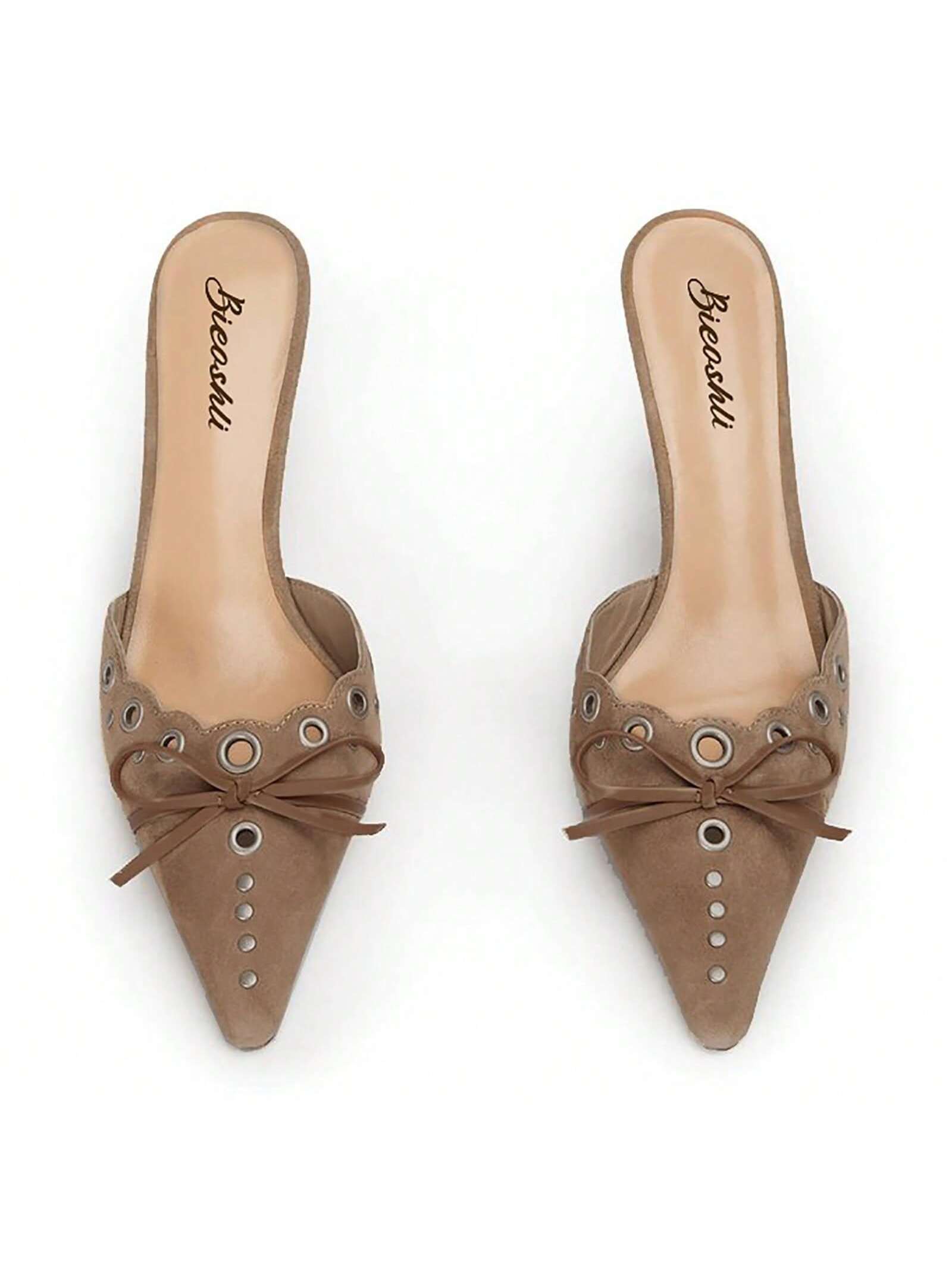 In Khaki Women Heeled Sandals