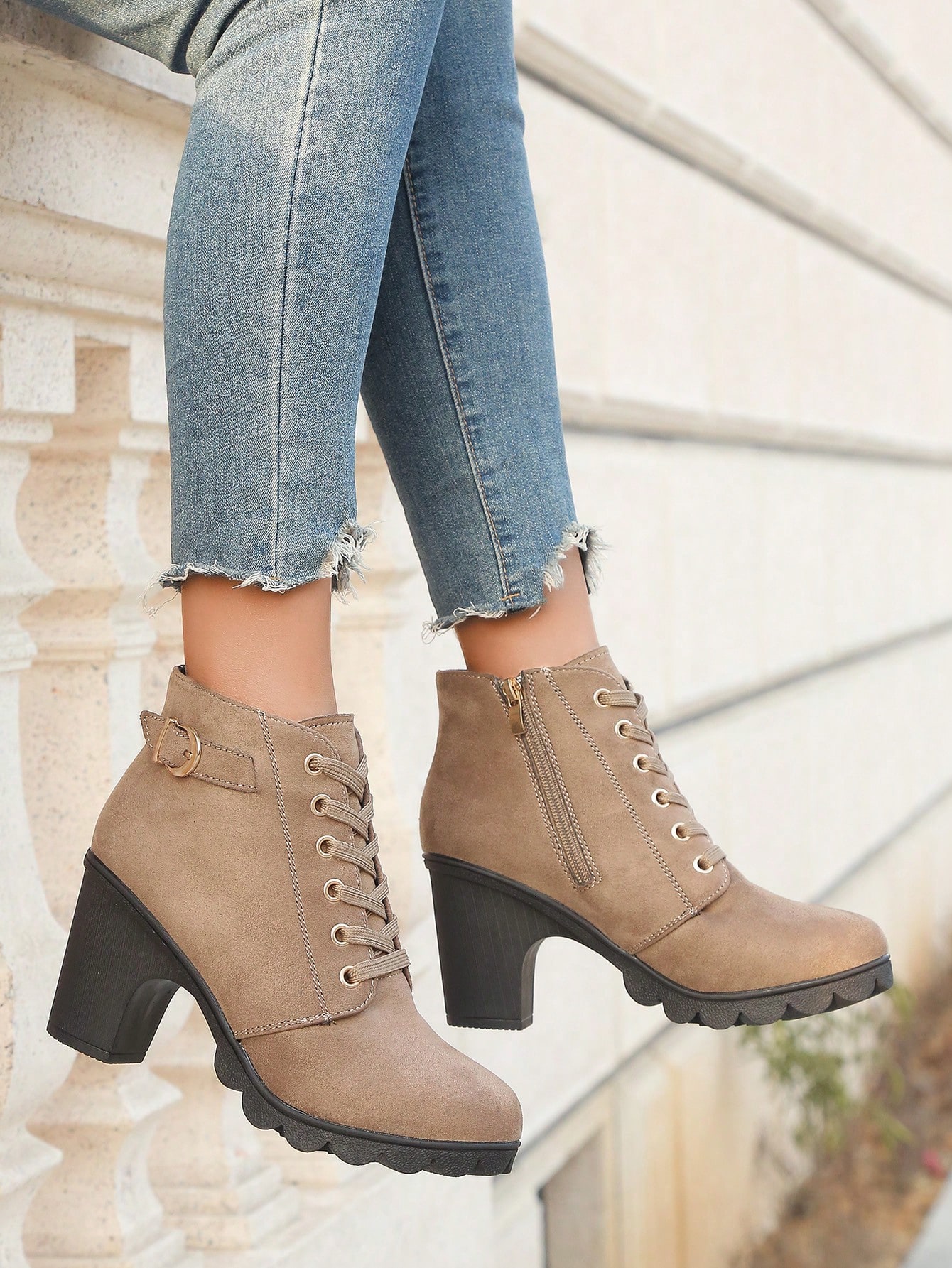 In Khaki Women Ankle Boots & Booties