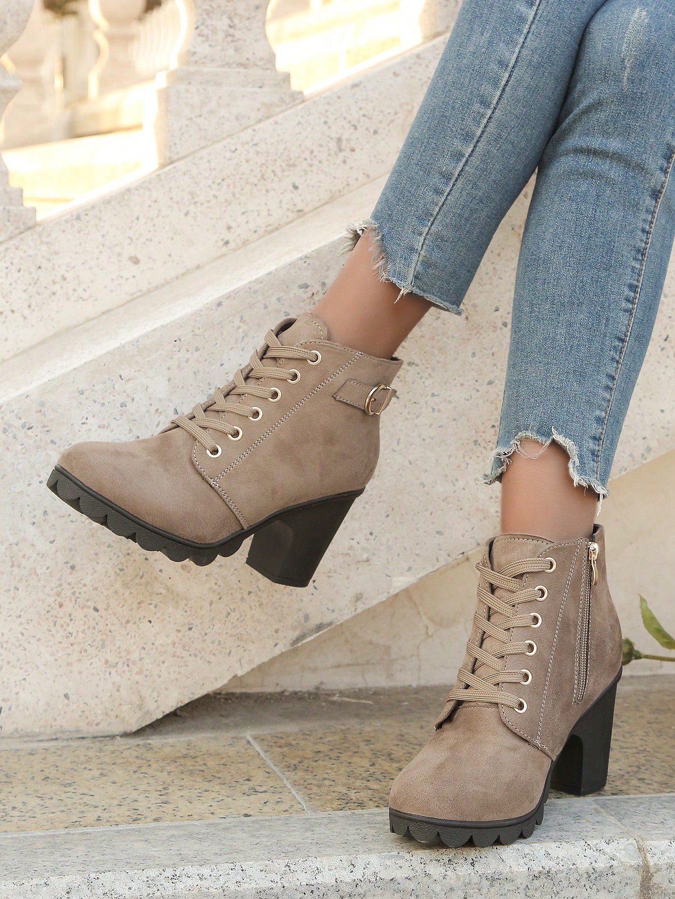 In Khaki Women Ankle Boots & Booties