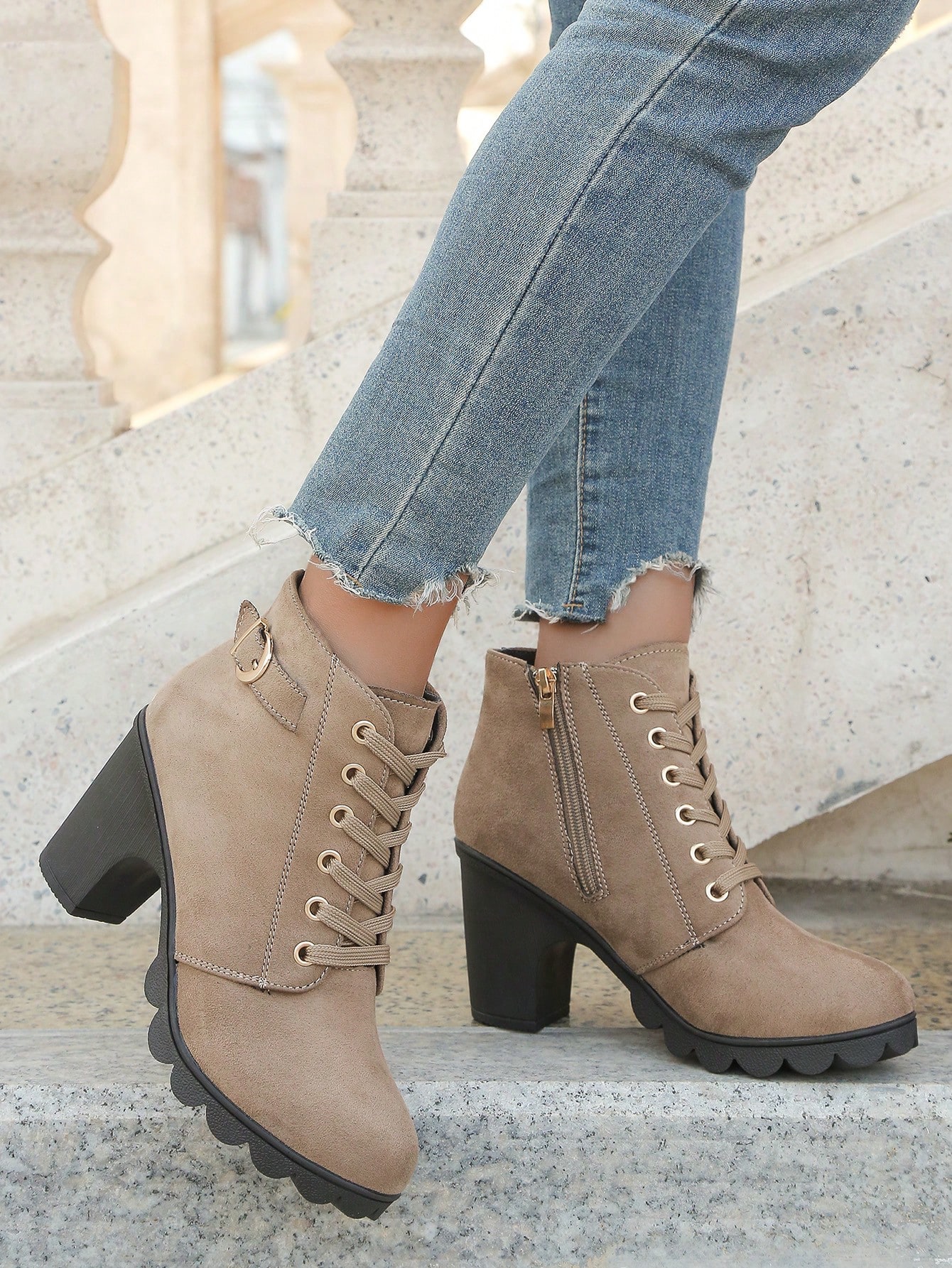 In Khaki Women Ankle Boots & Booties