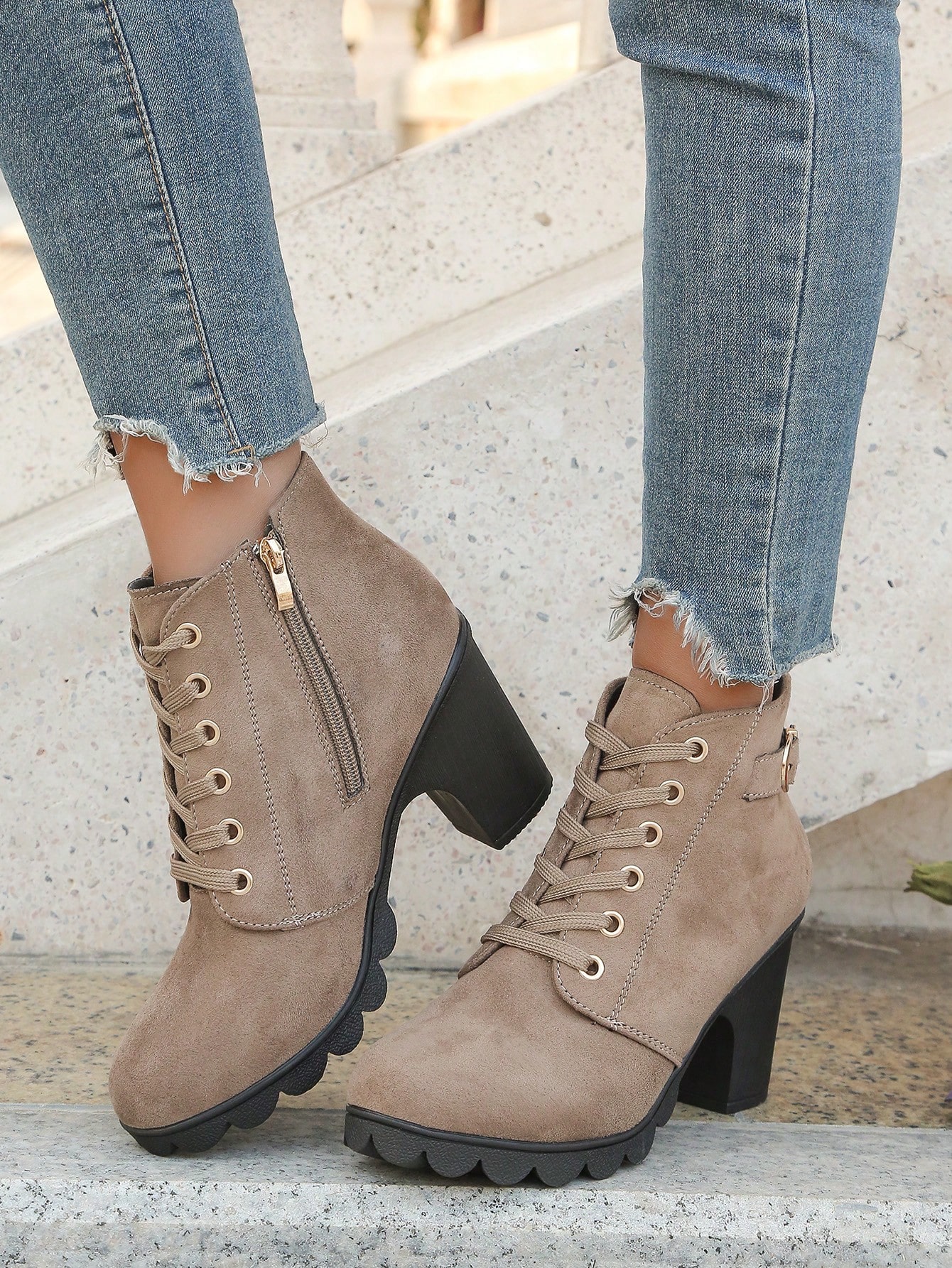 In Khaki Women Ankle Boots & Booties