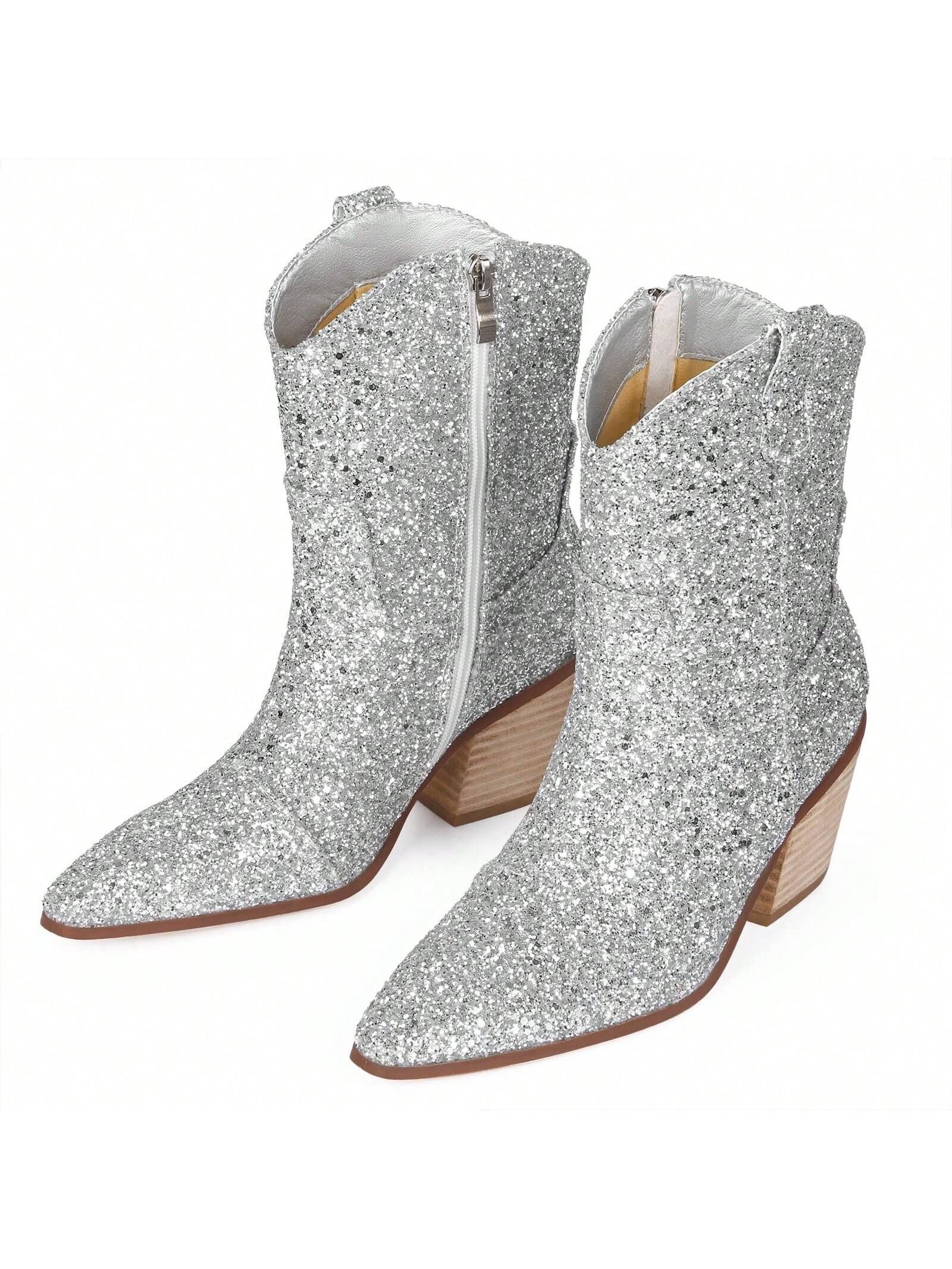 In Silver Women Ankle Boots & Booties