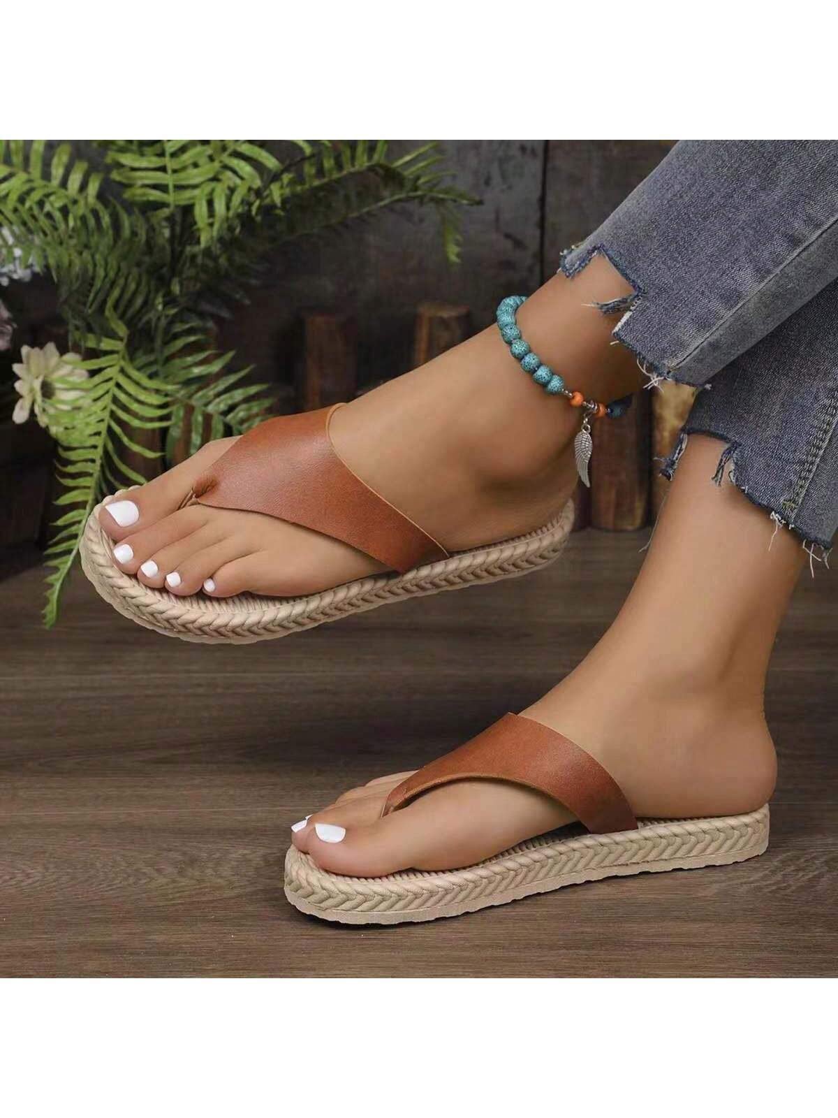 In Brown Women Flip-Flops