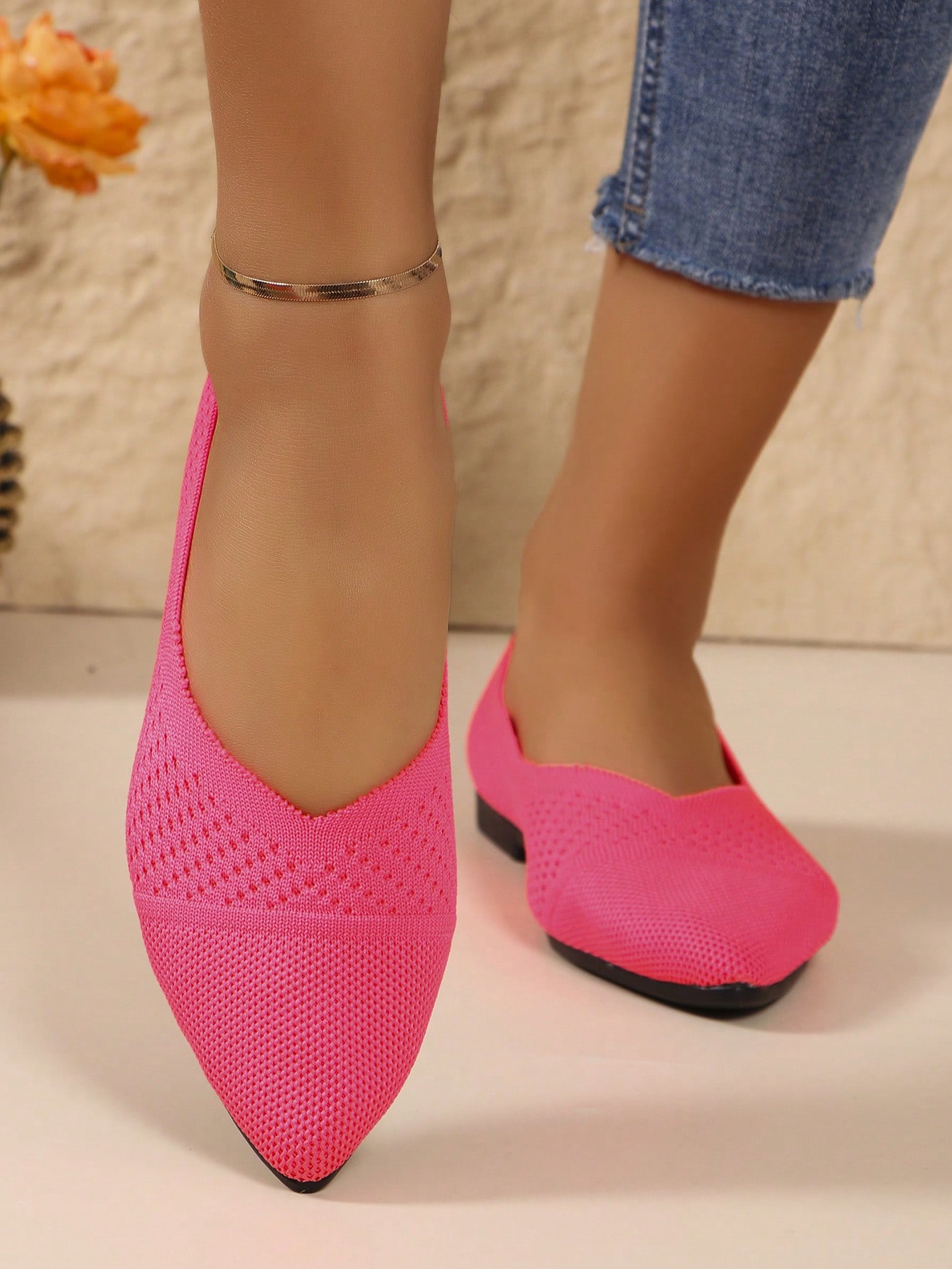 In Hot Pink Women Flats