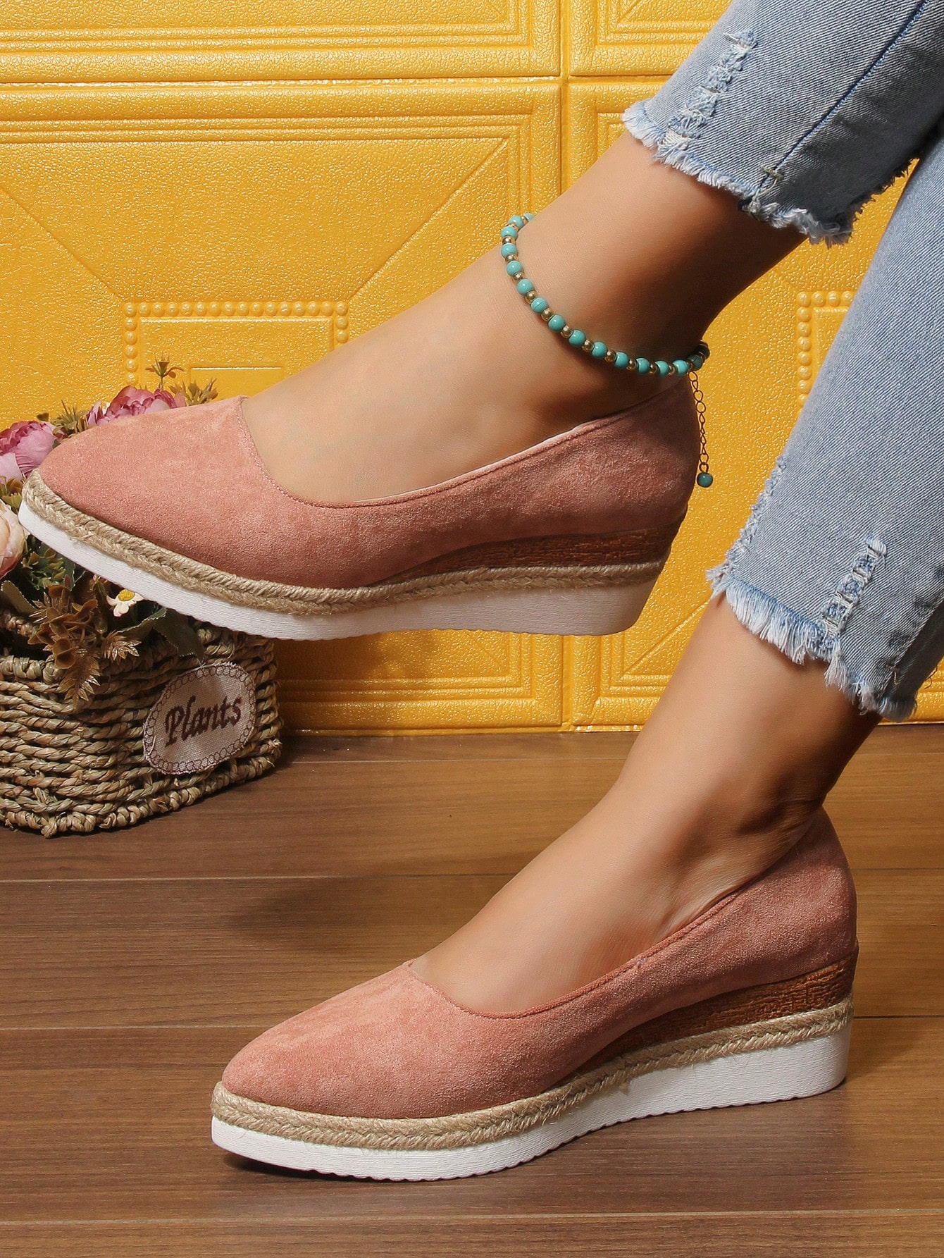 In Pink Women Wedges & Flatform