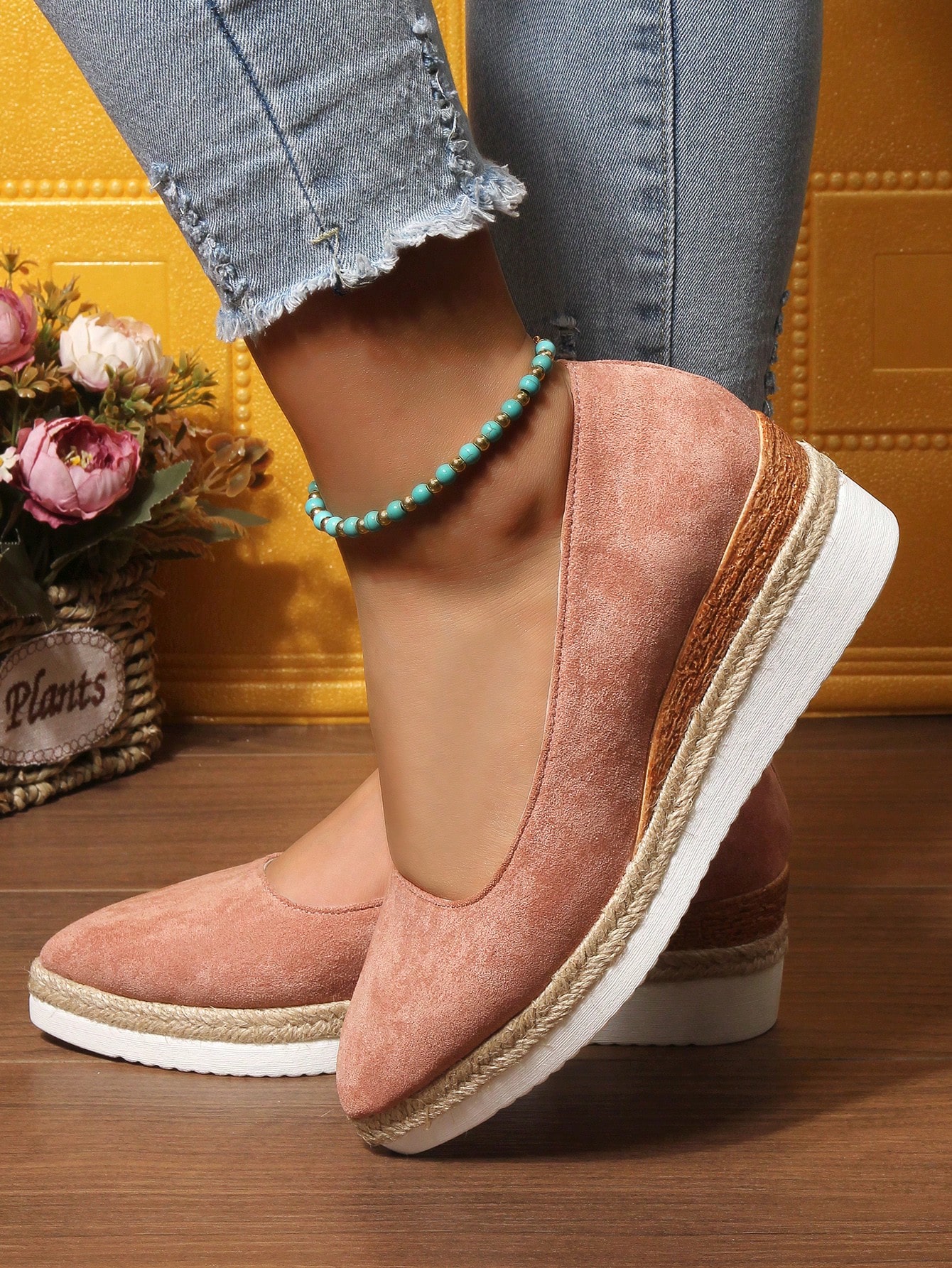 In Pink Women Wedges & Flatform