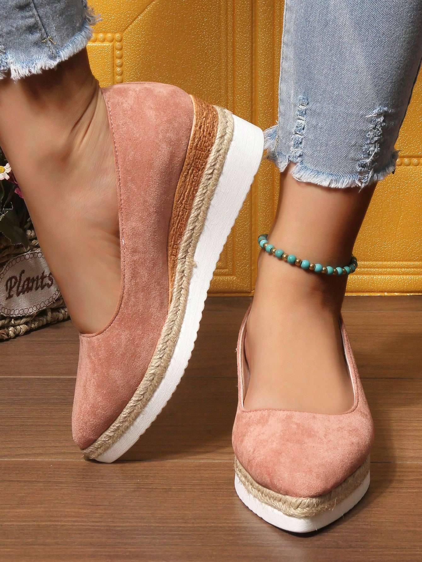 In Pink Women Wedges & Flatform