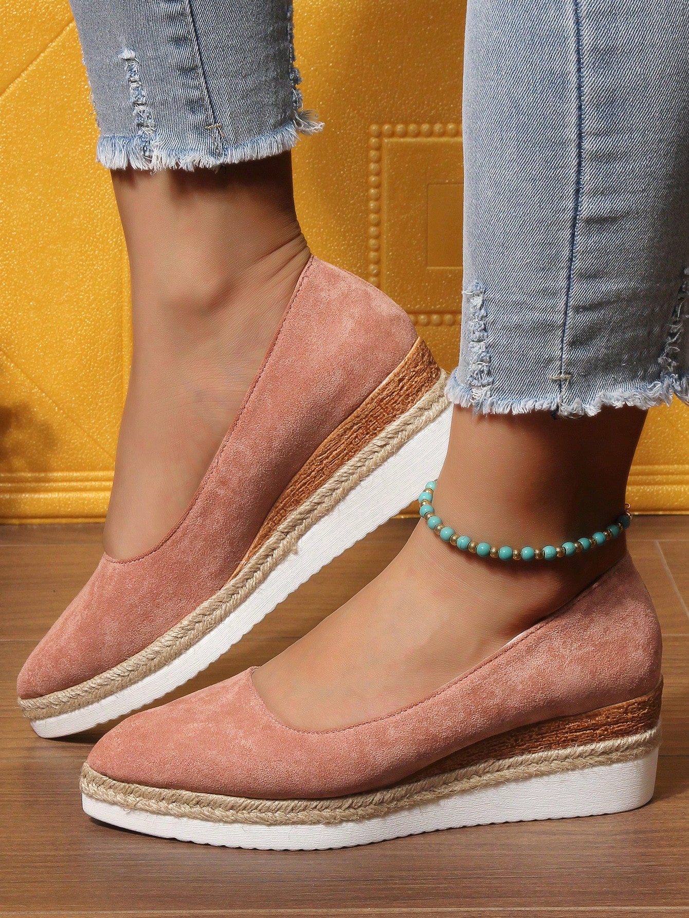 In Pink Women Wedges & Flatform