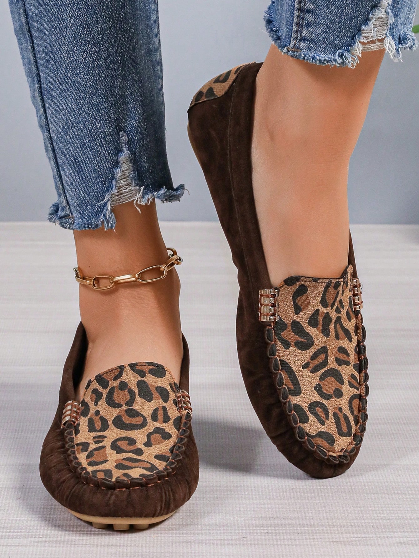 In Coffee Brown Women Flats