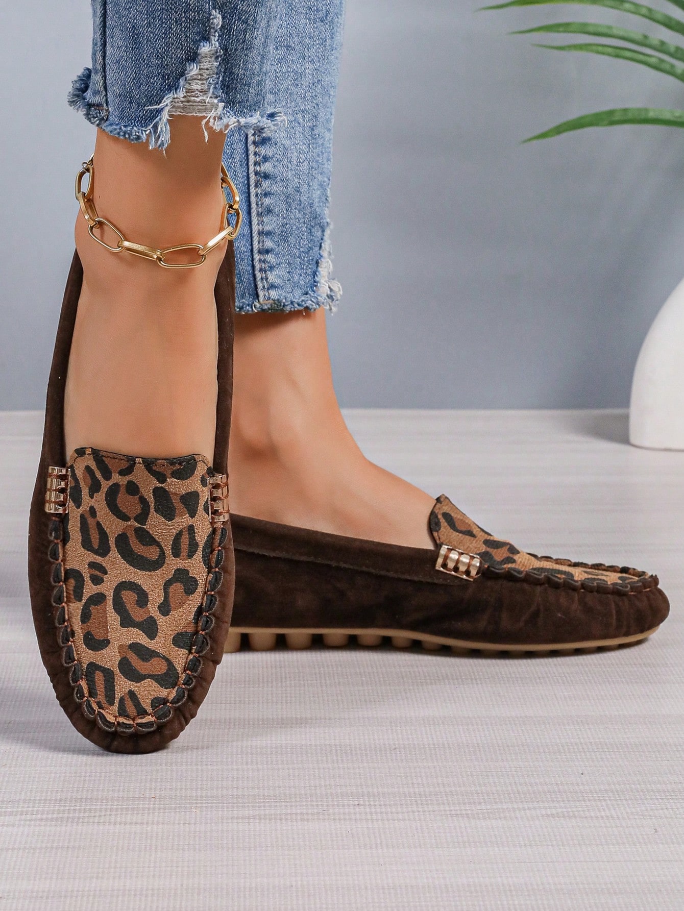 In Coffee Brown Women Flats