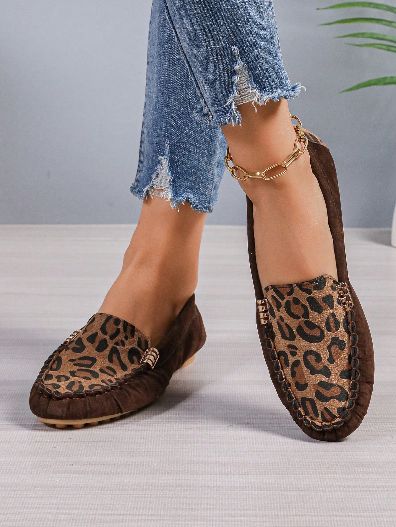 In Coffee Brown Women Flats