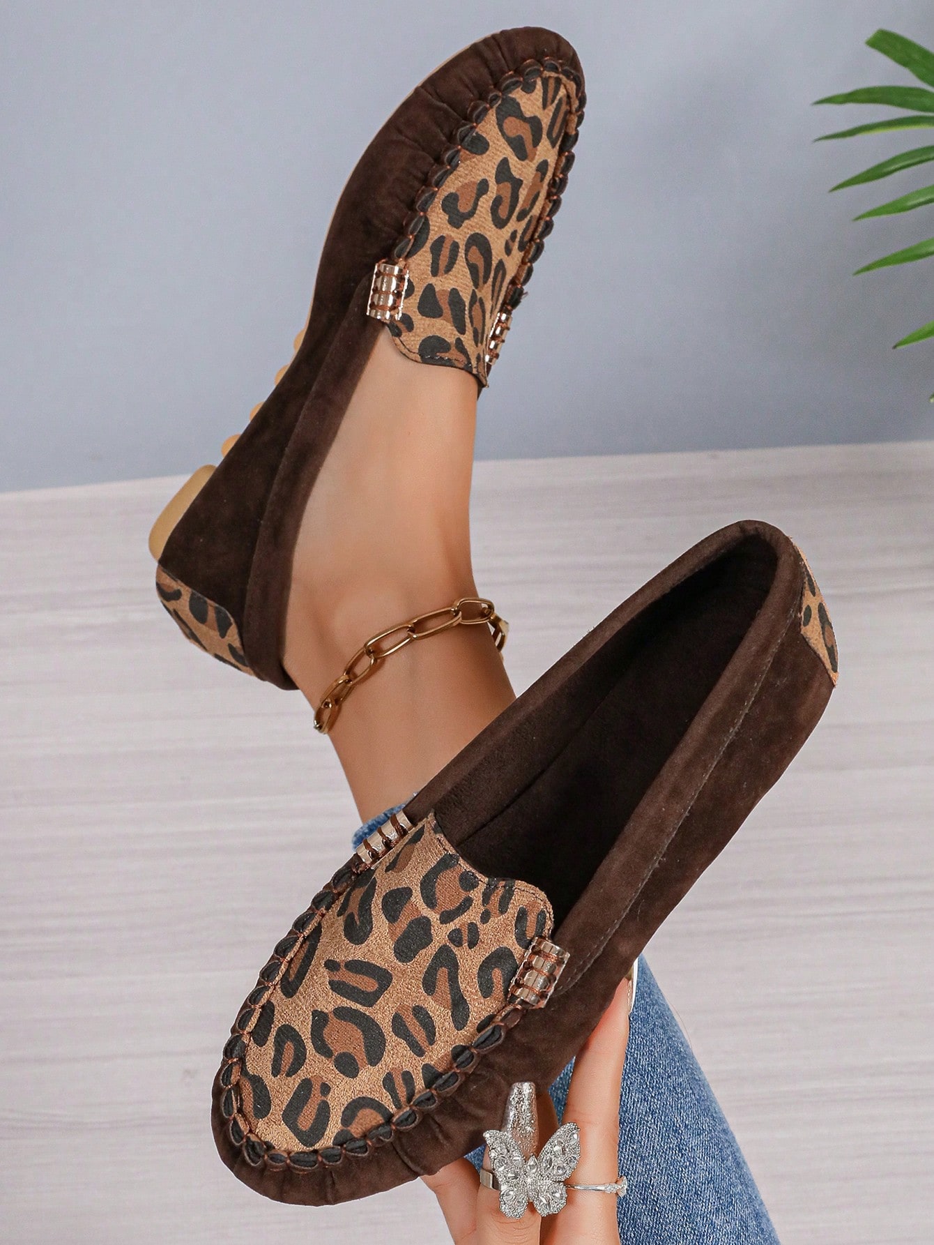 In Coffee Brown Women Flats