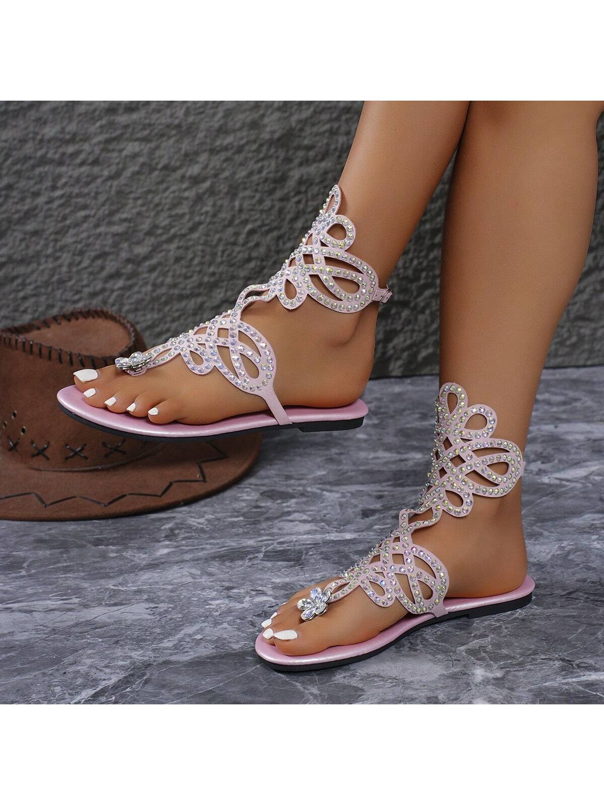 In Baby Pink Women Flat Sandals