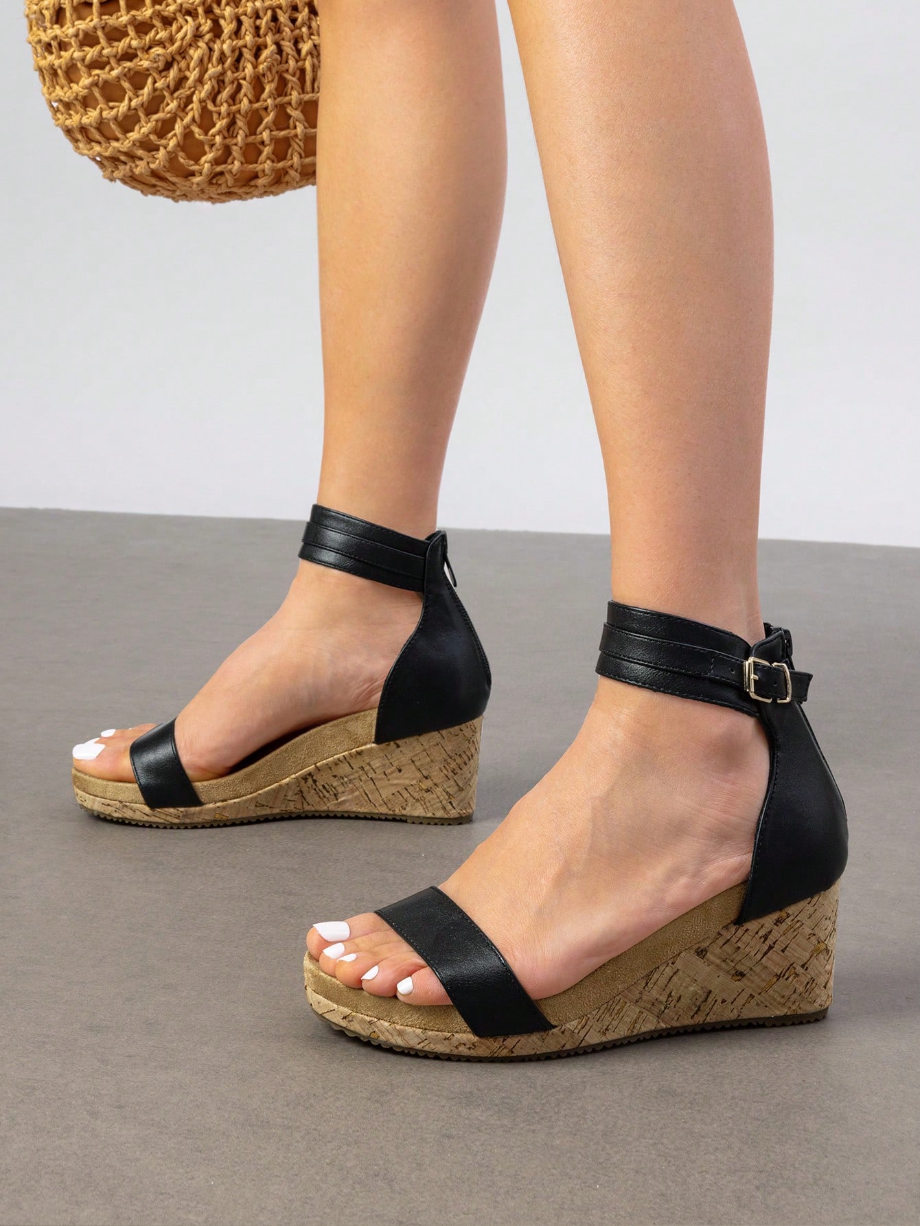 In Black and White Women Sandals