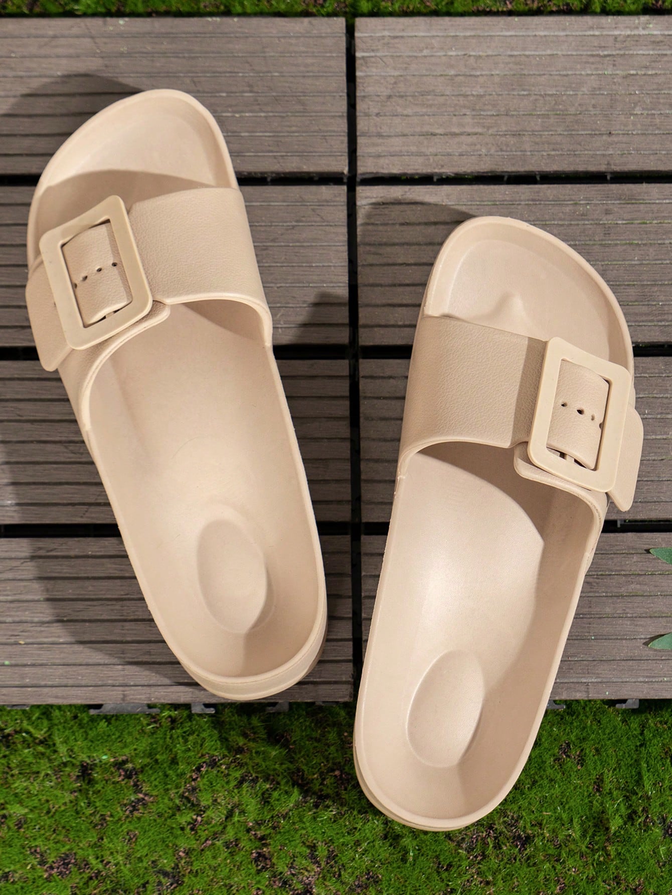 In Khaki Women Slides