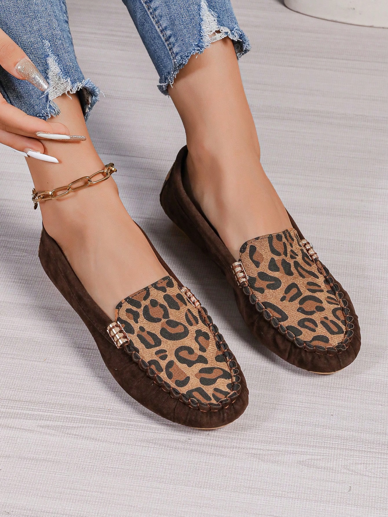 In Coffee Brown Women Flats