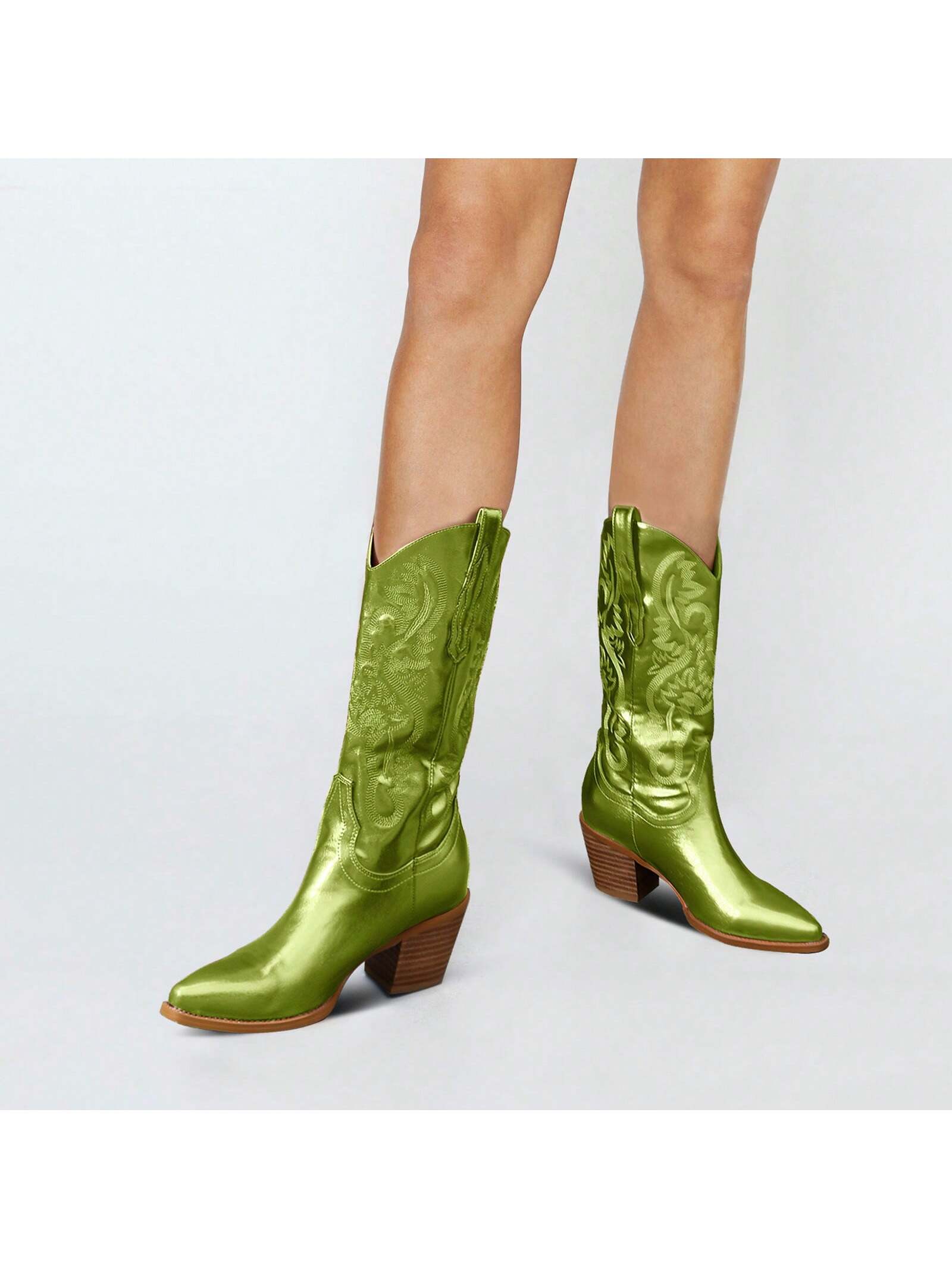 In Green Women Fashion Boots