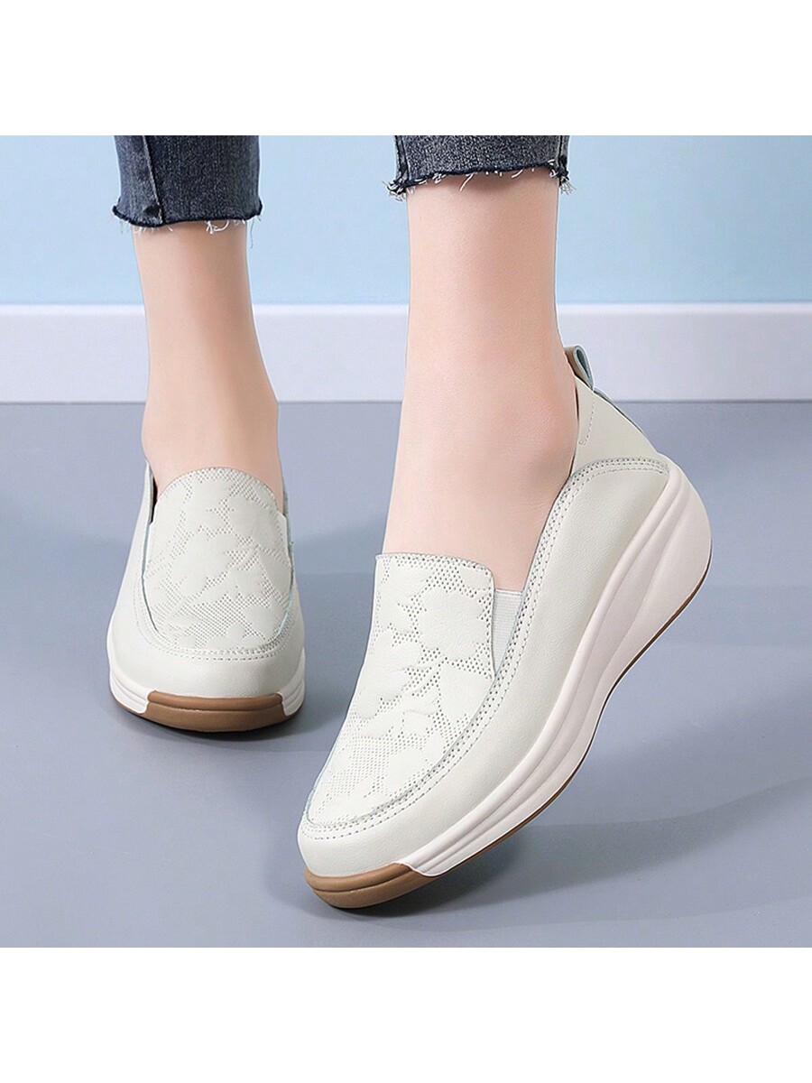 In Beige Women Wedges & Flatform