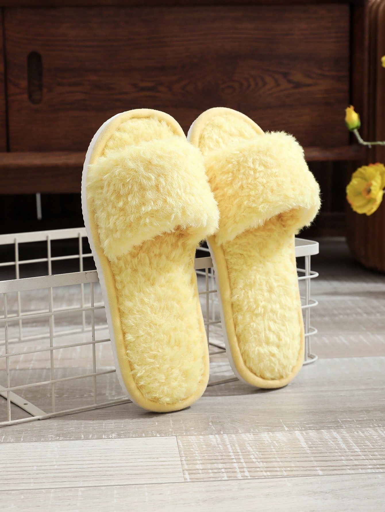 In Yellow Women Home Slippers