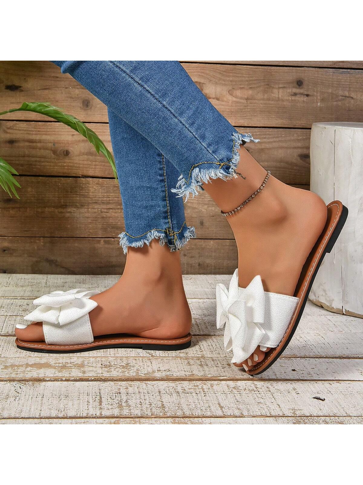 In White Women Flat Sandals