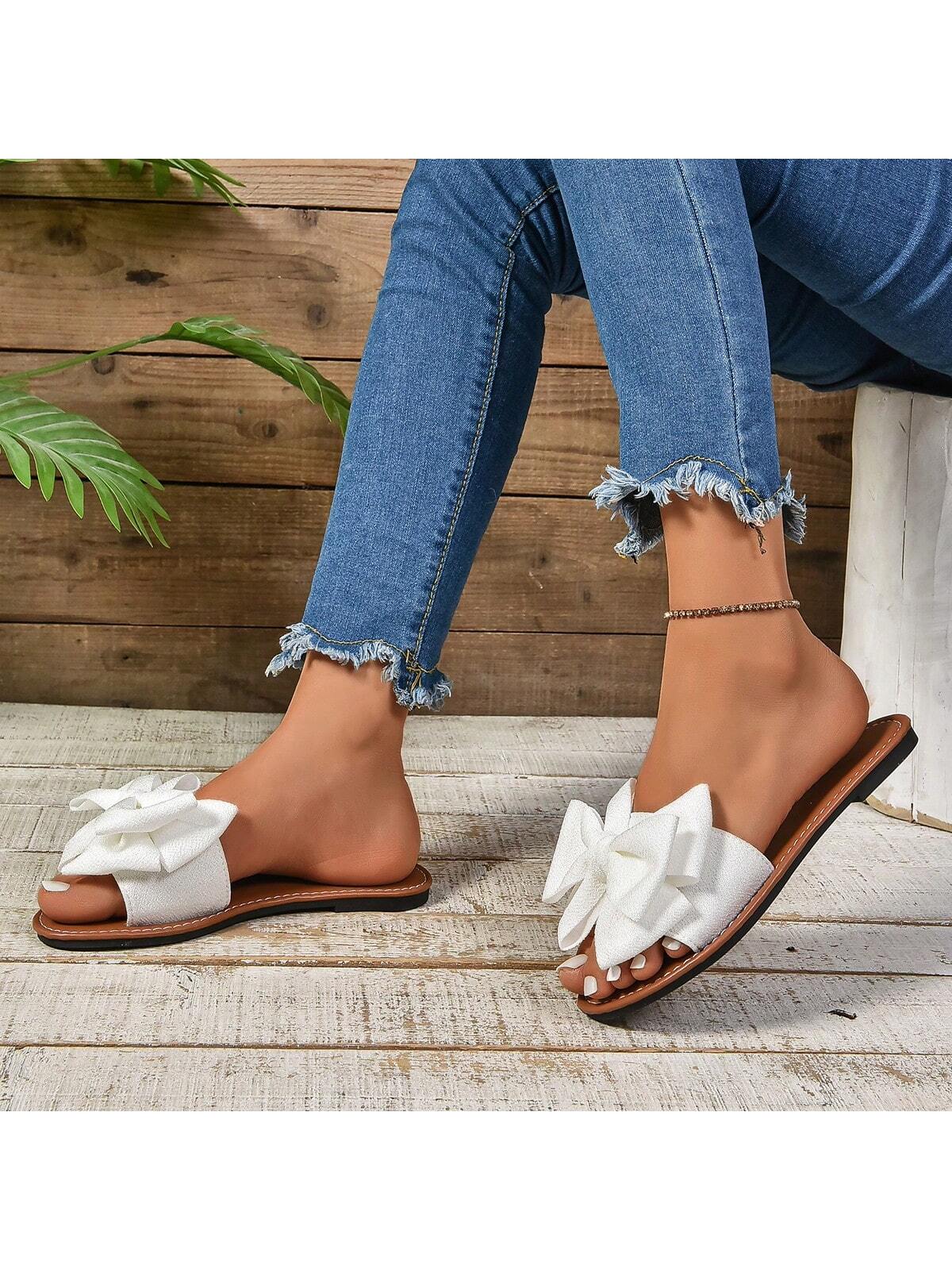 In White Women Flat Sandals