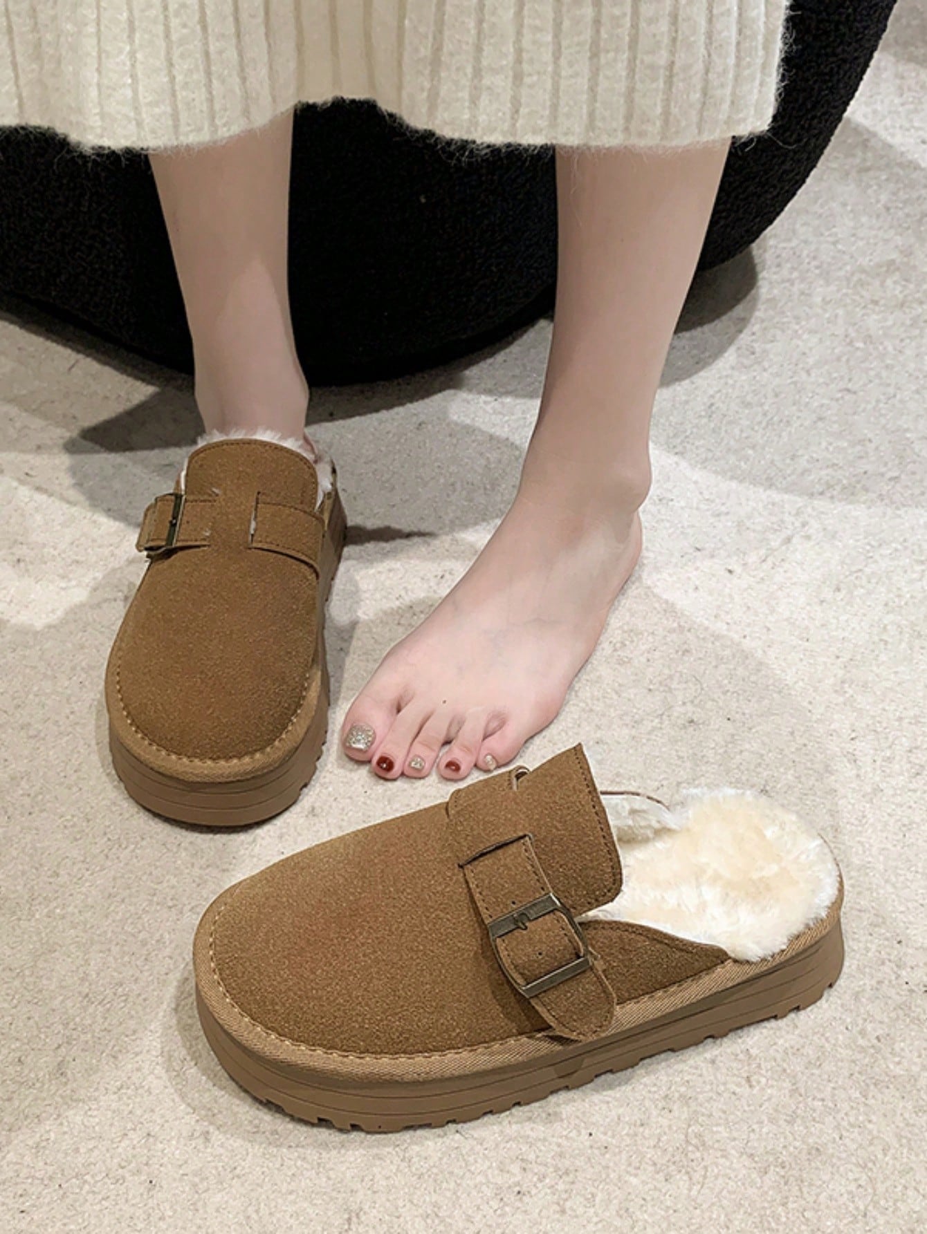 In Khaki Women Home Slippers