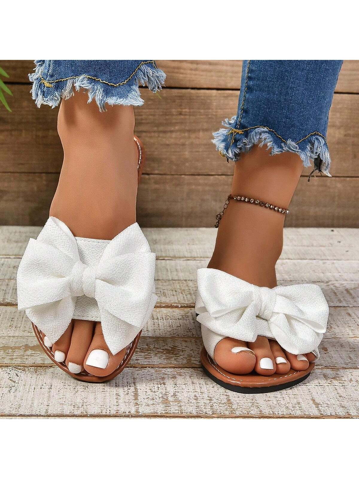 In White Women Flat Sandals