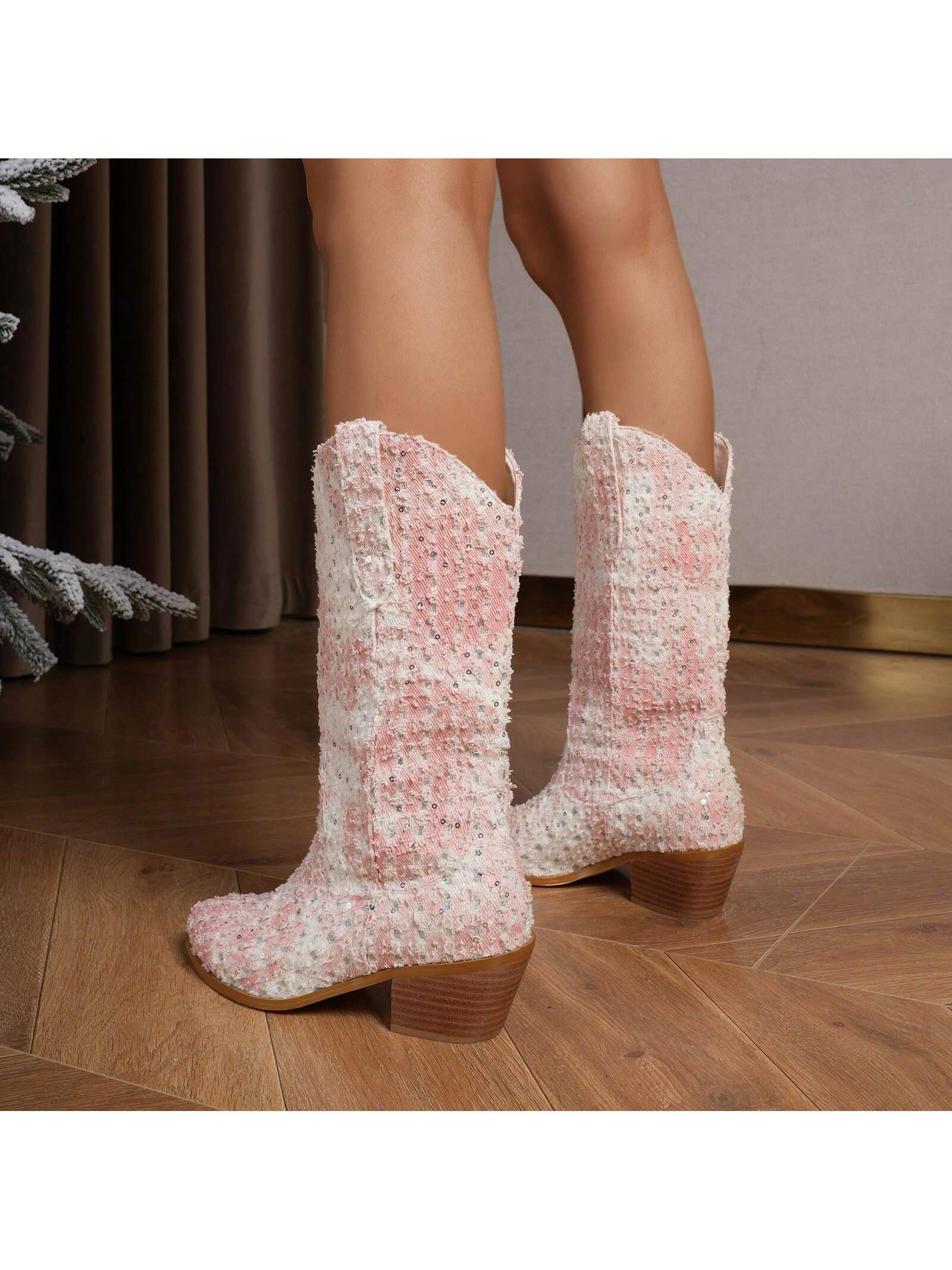 In Pink Women Mid-Calf Boots