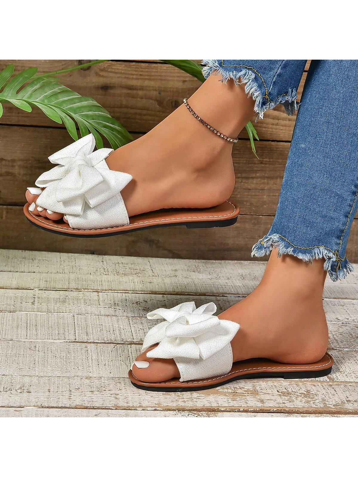 In White Women Flat Sandals