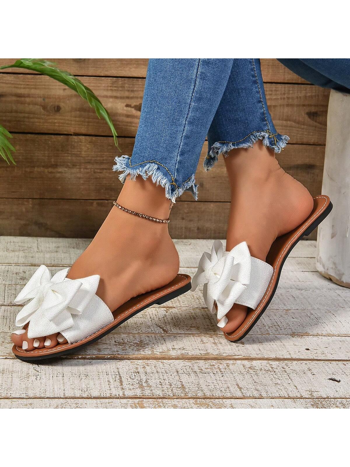 In White Women Flat Sandals