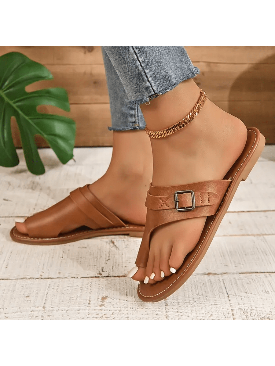 In Brown Women Flip-Flops