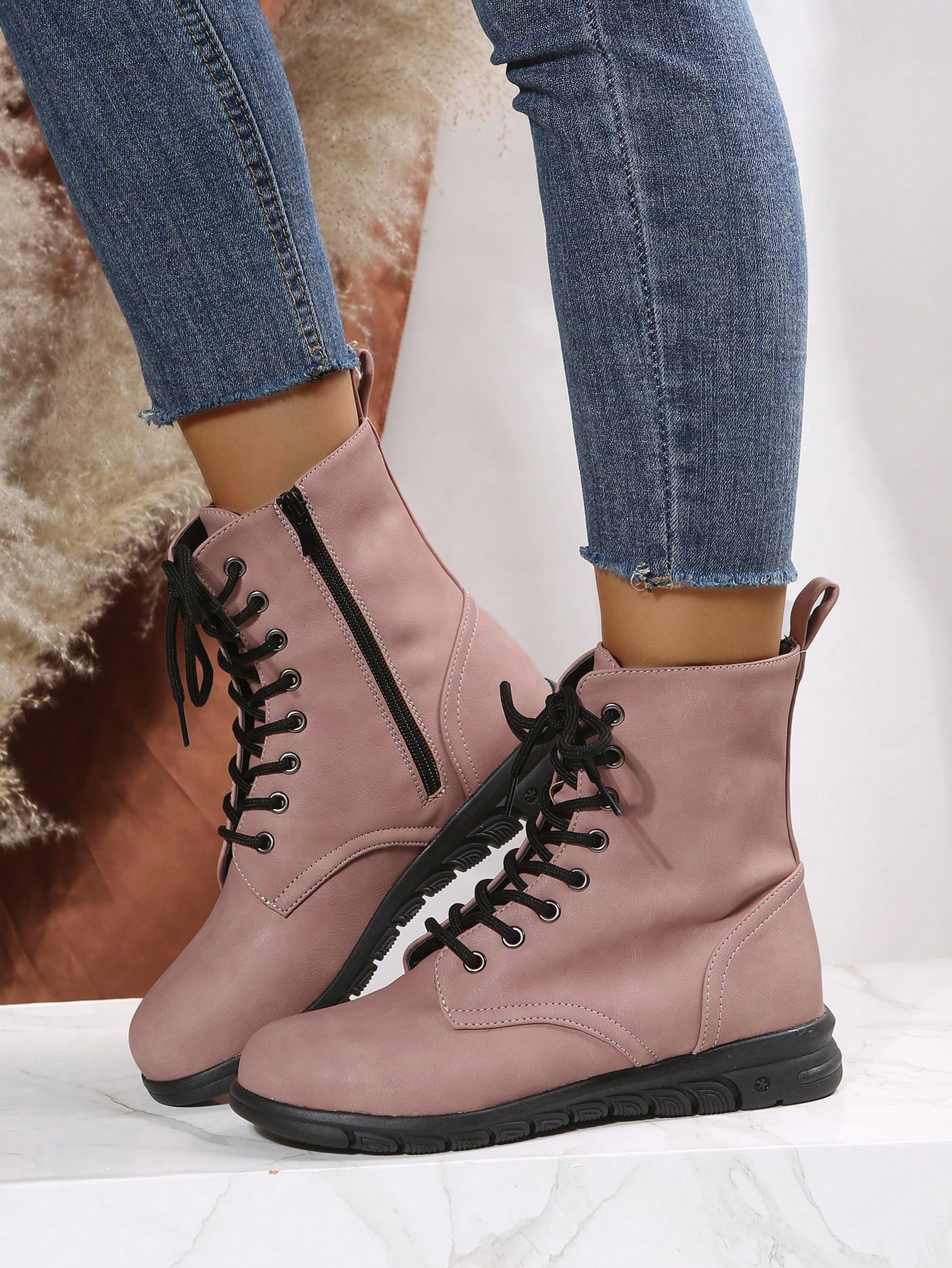 In Pink Women Mid-Calf Boots